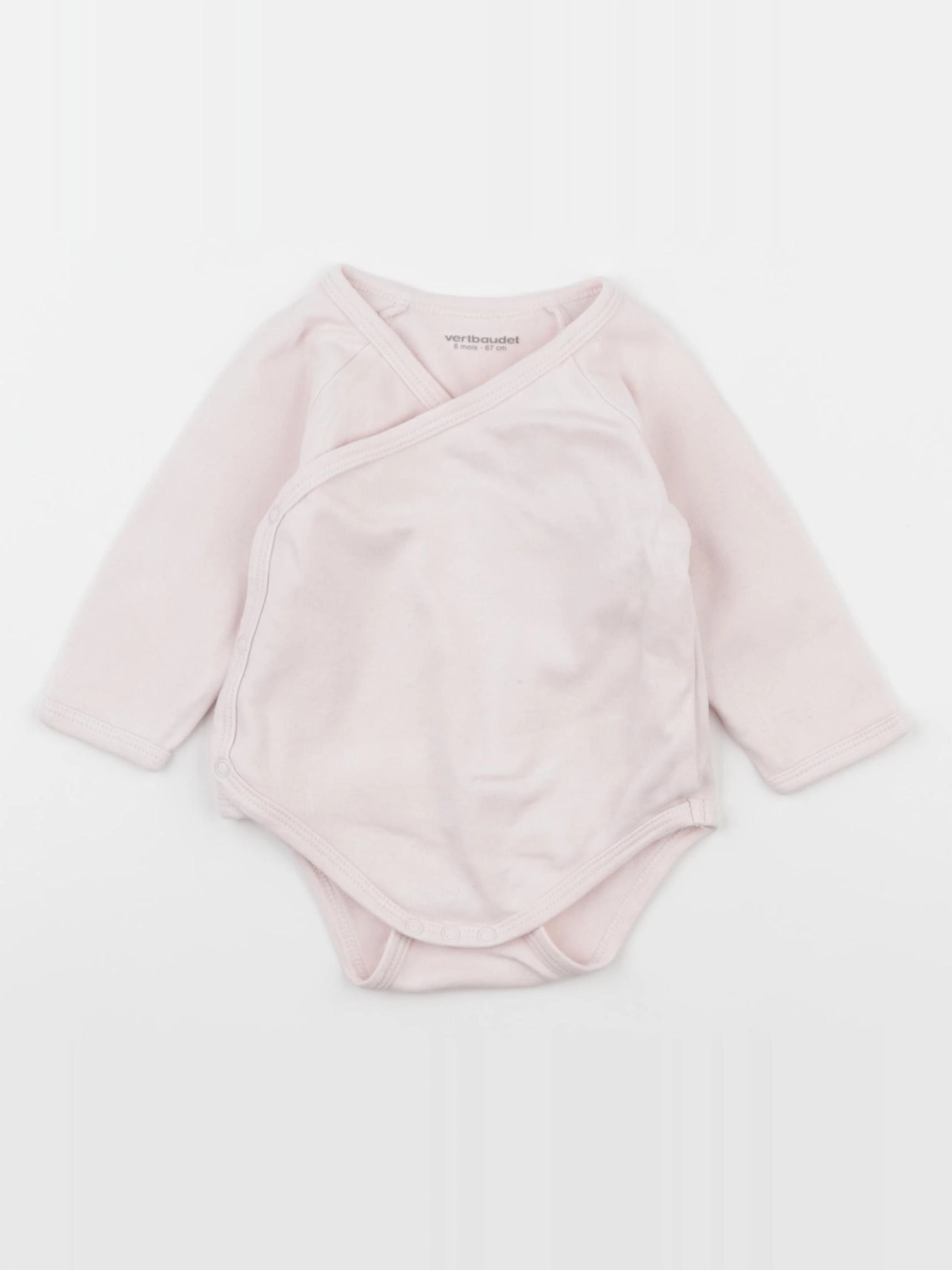 Vertbaudet - body rose - 6 mois