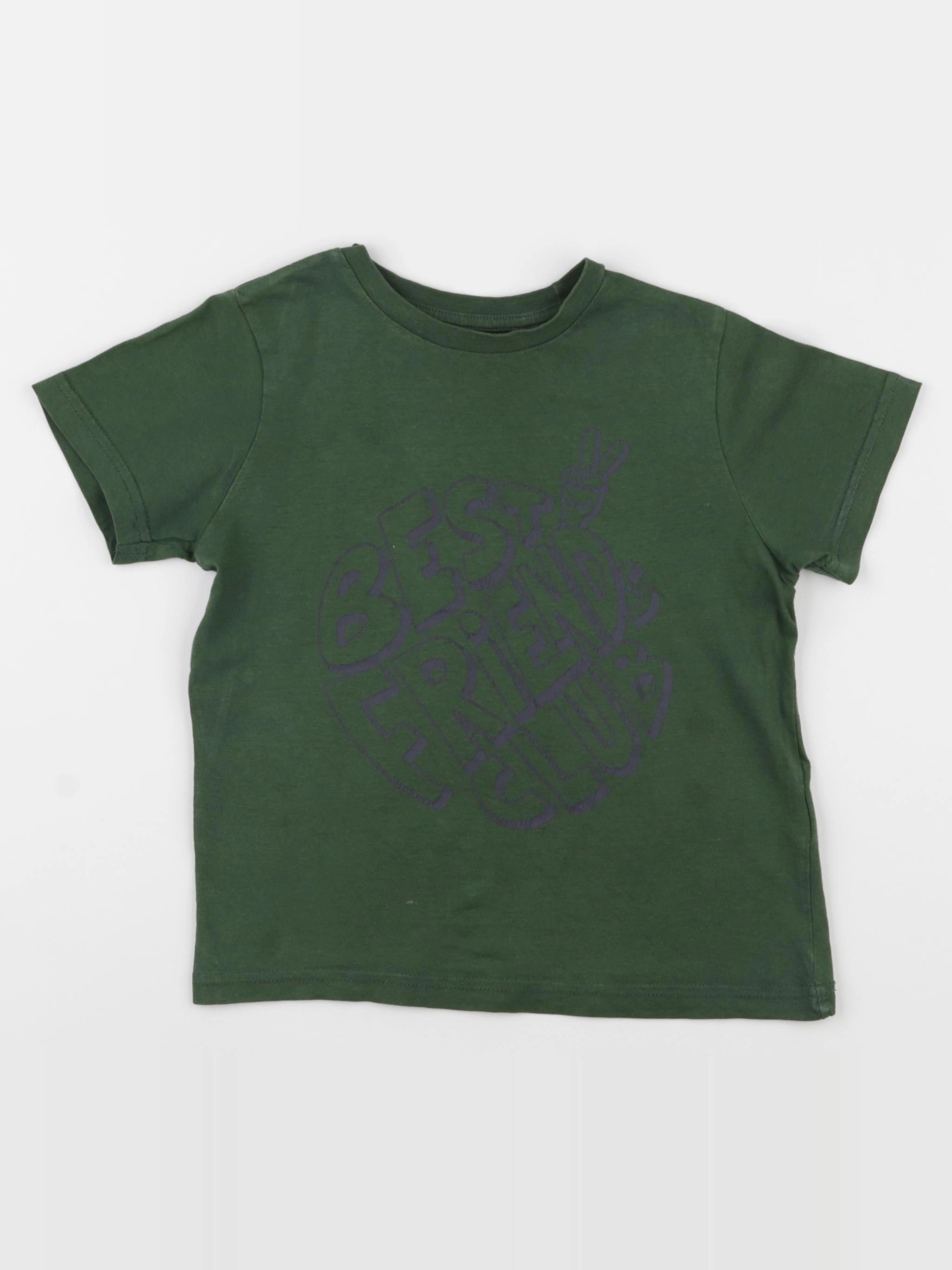Vertbaudet - tee-shirt vert - 5 ans