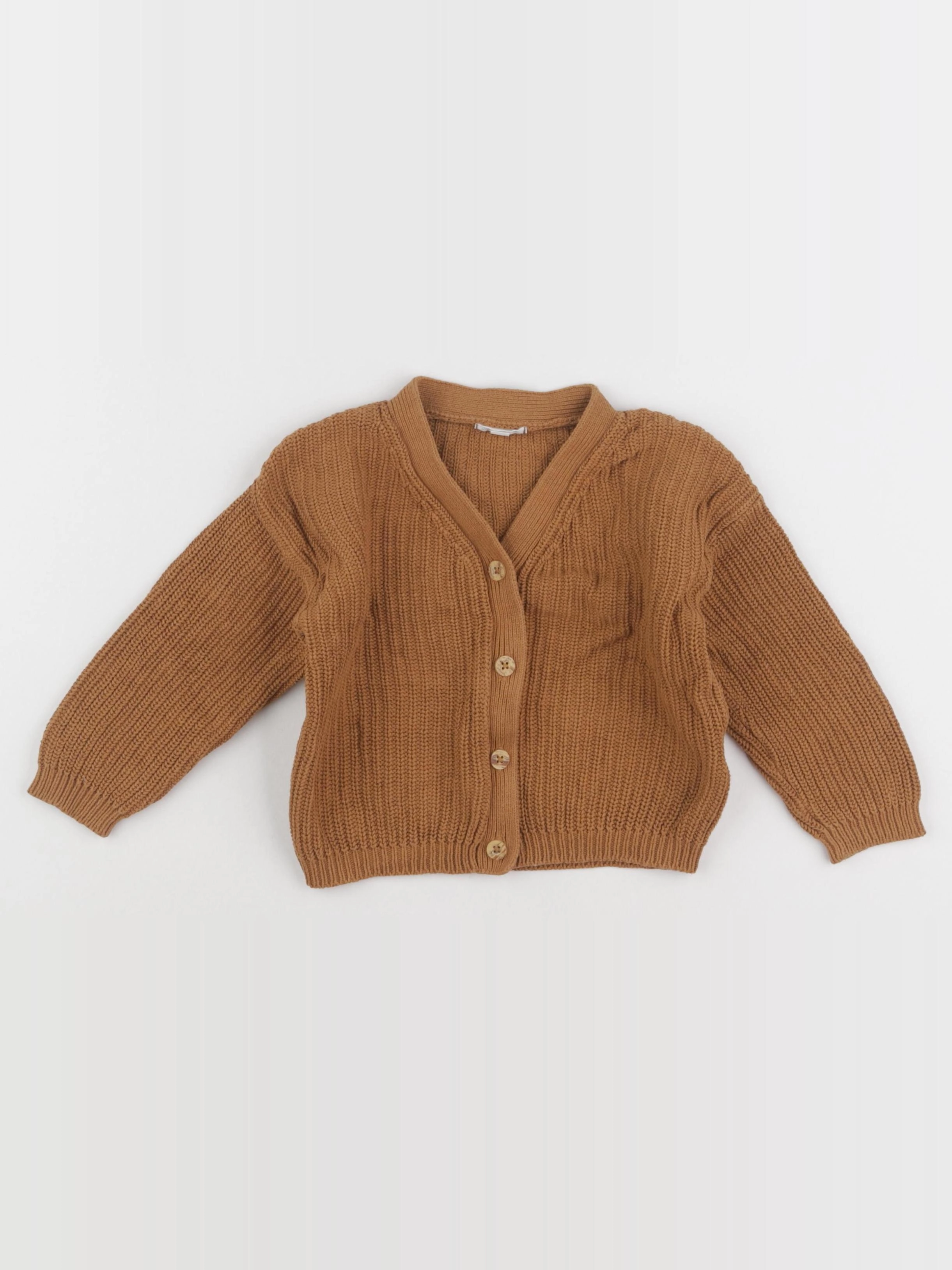 Vertbaudet - gilet marron - 2 ans