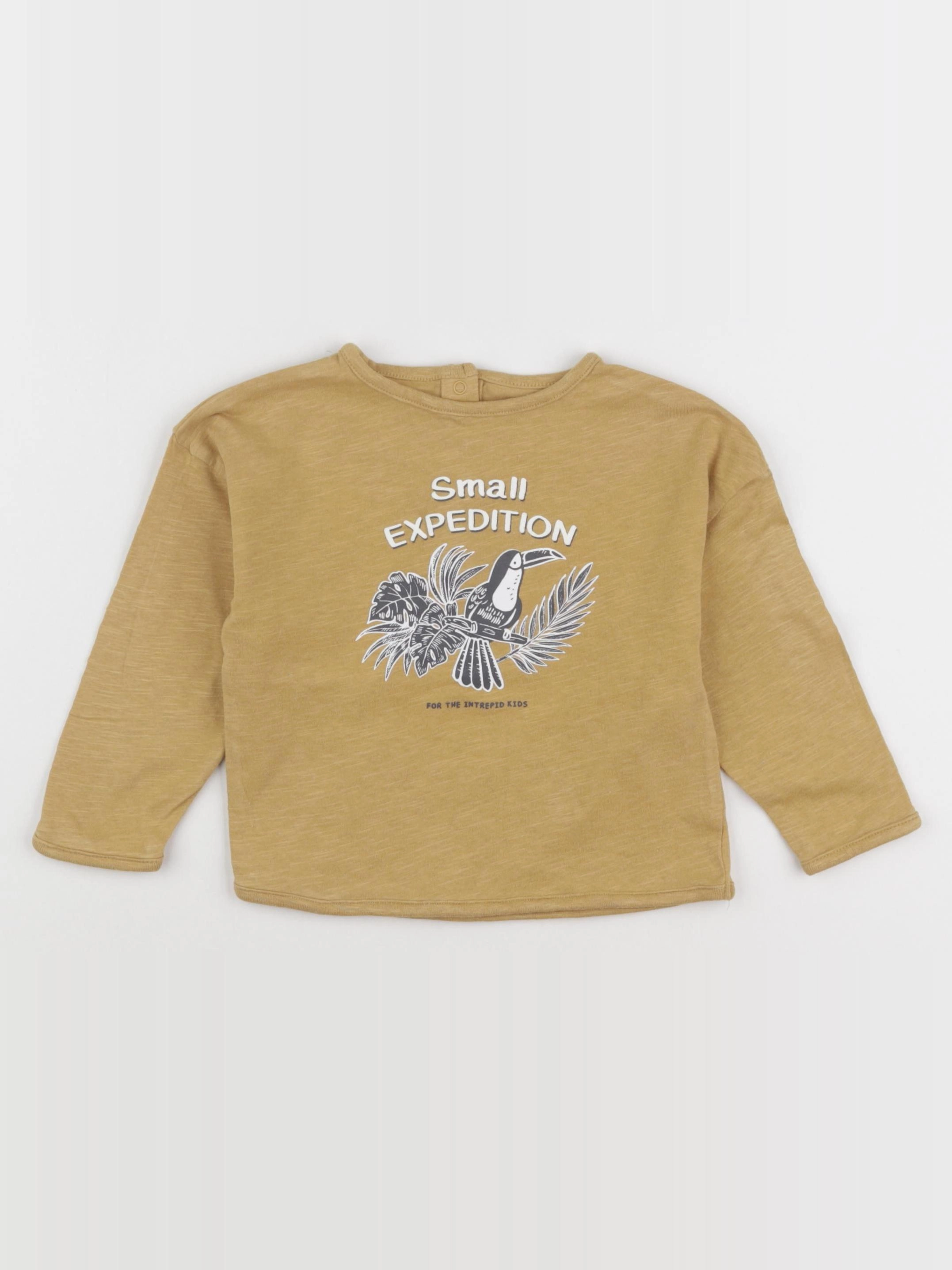 Vertbaudet - tee-shirt jaune - 18 mois