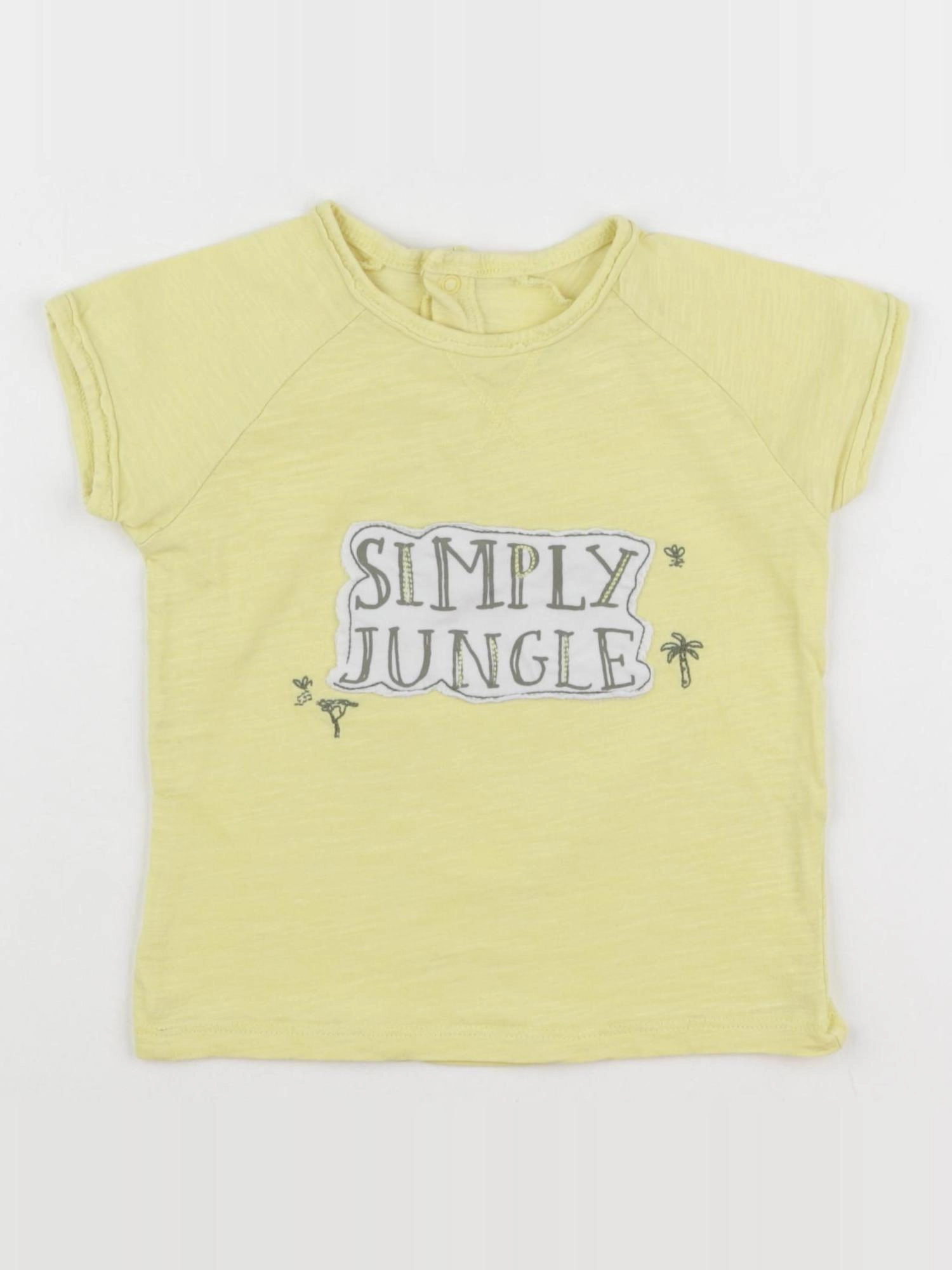 Vertbaudet - tee-shirt jaune - 18 mois