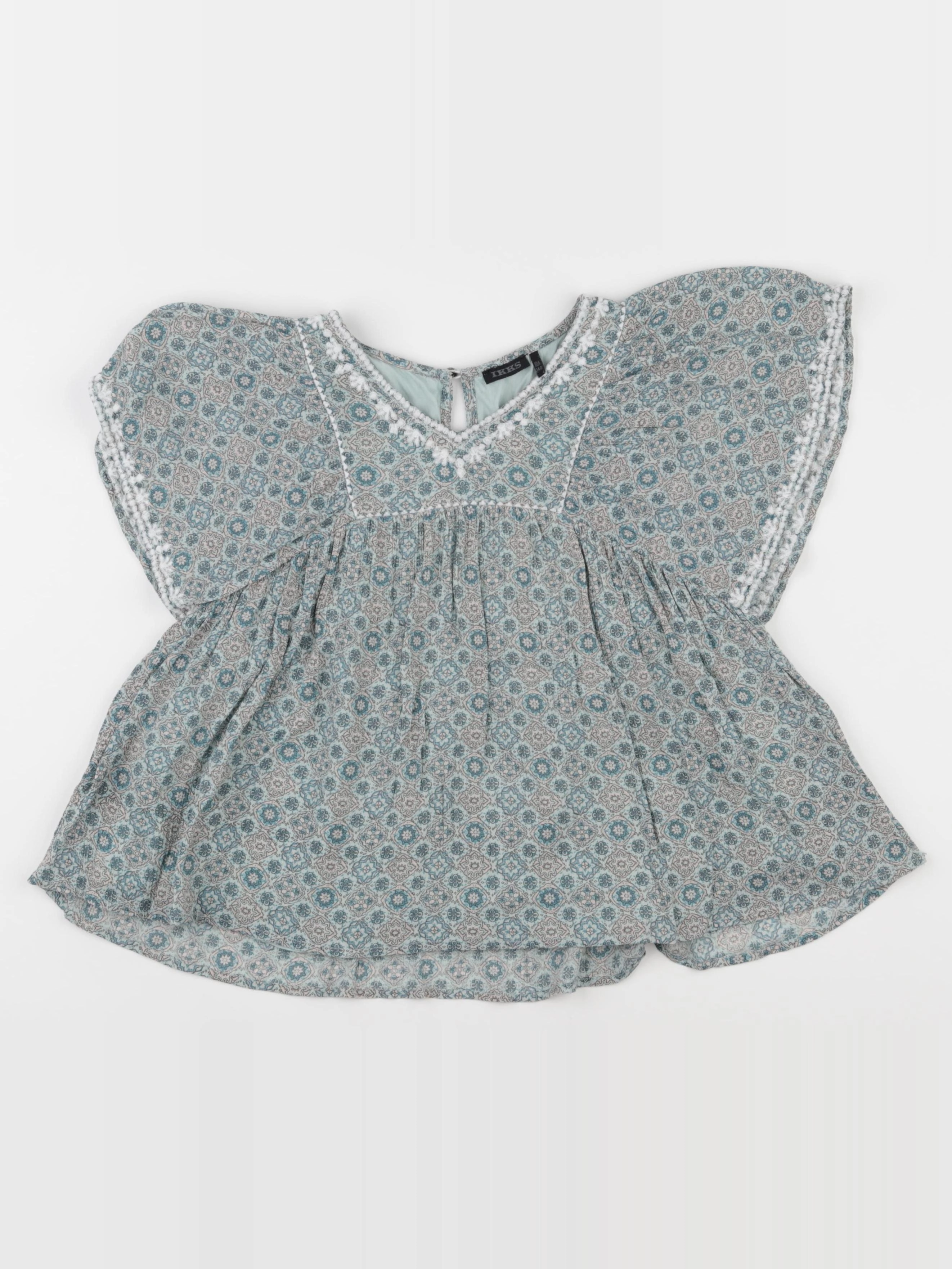 IKKS - blouse vert - 10 ans
