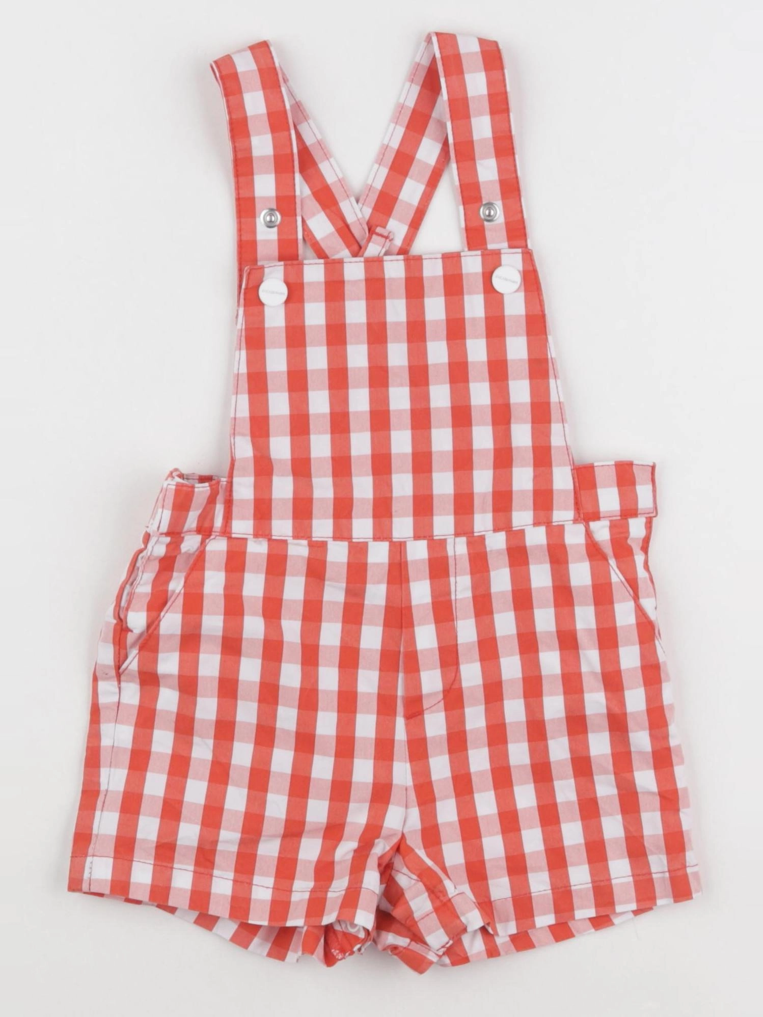 Jacadi - salopette blanc, rouge - 18 mois