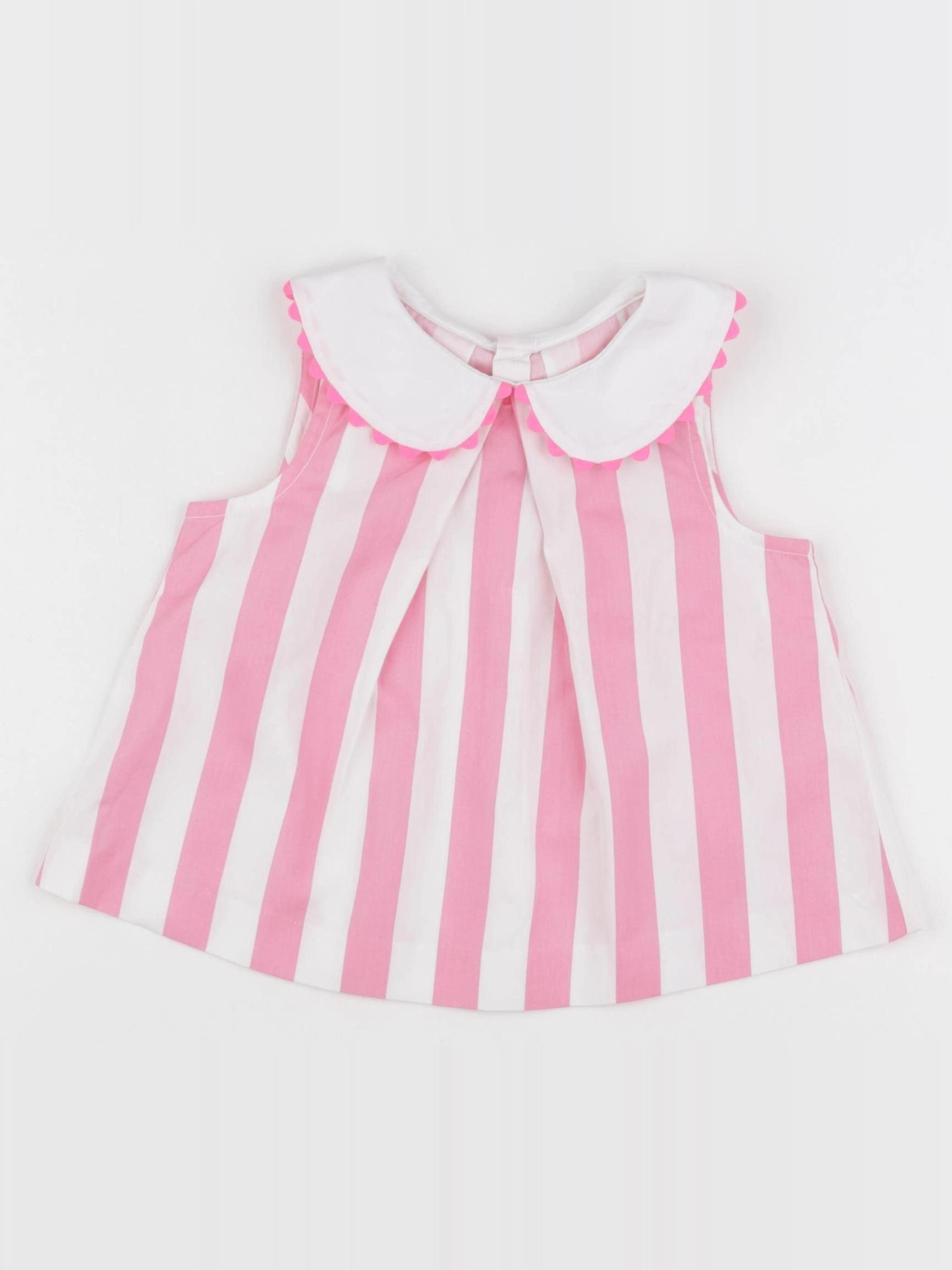 Jacadi - blouse blanc, rose - 18 mois