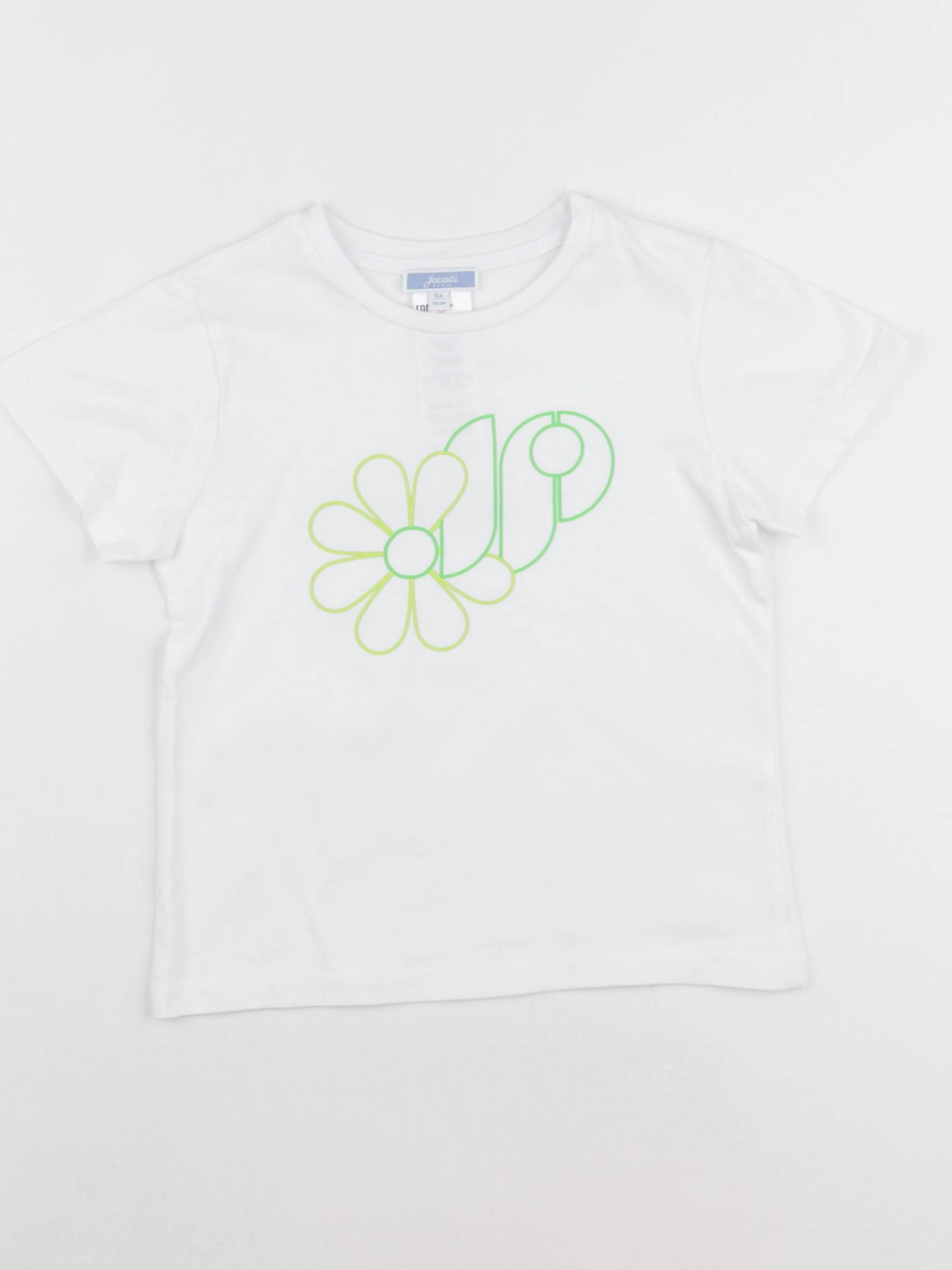 Jacadi - tee-shirt blanc - 6 ans
