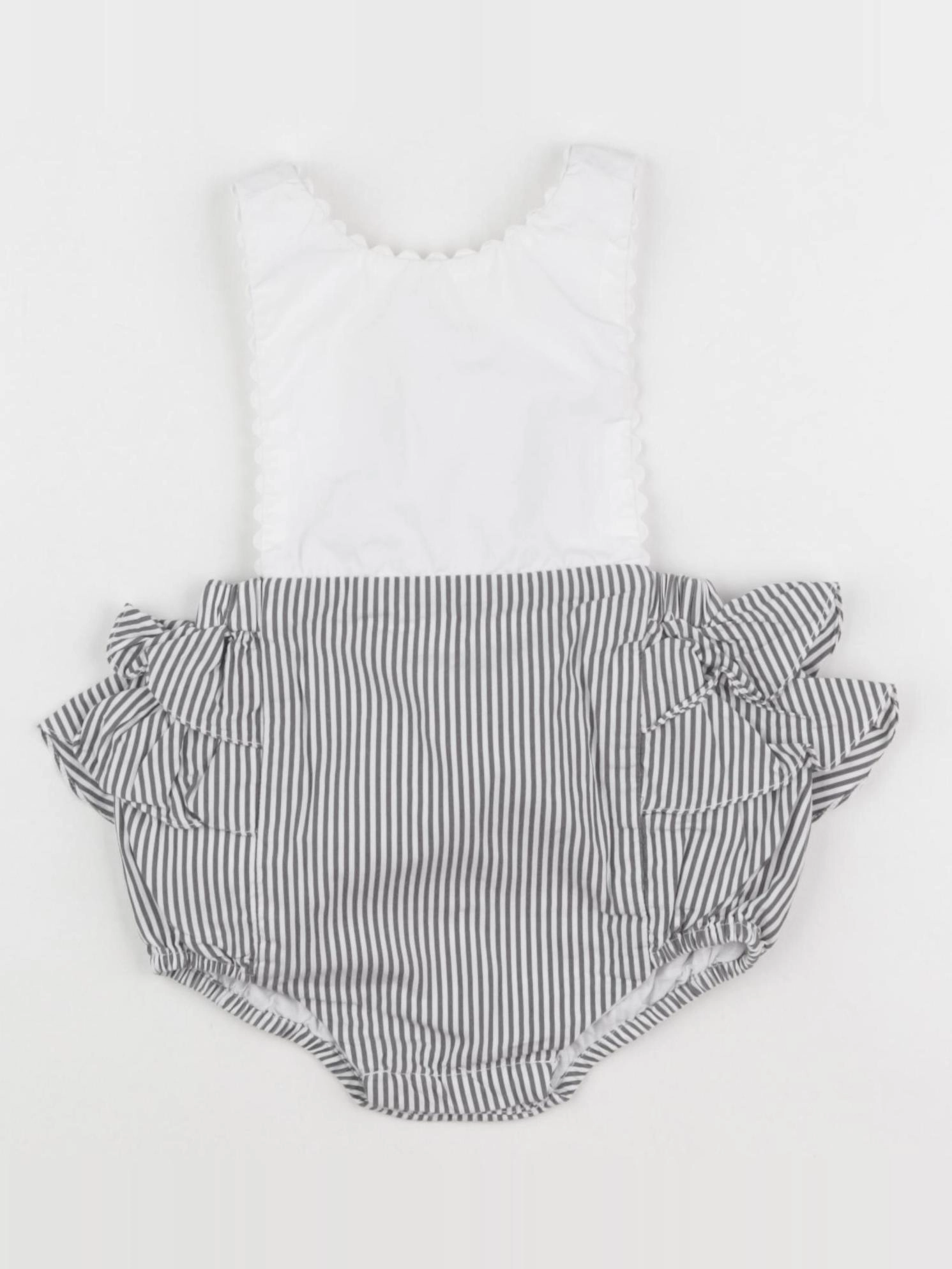 Jacadi - combinaison blanc, noir - 6 mois