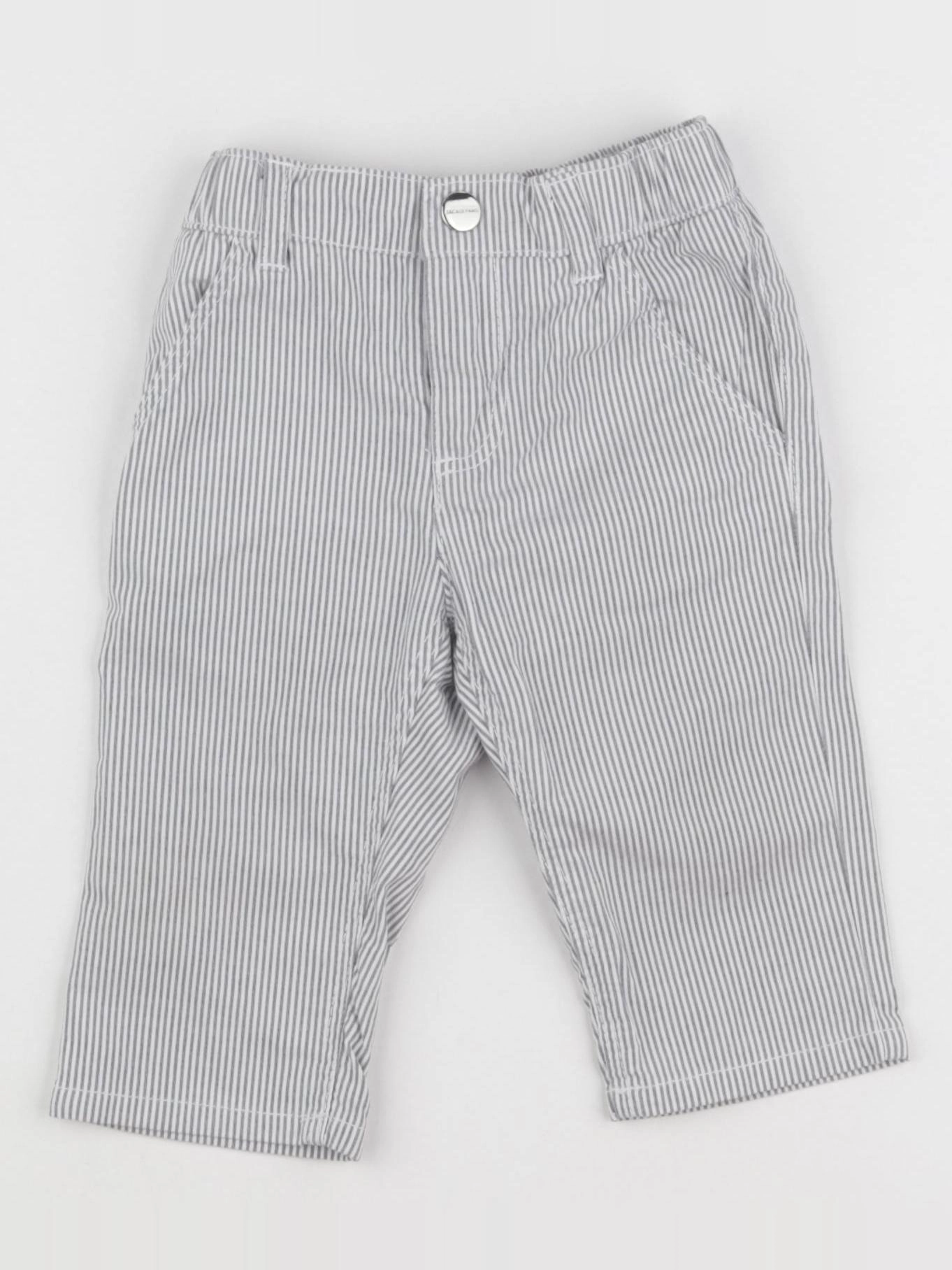 Jacadi - pantalon blanc, bleu - 6 mois