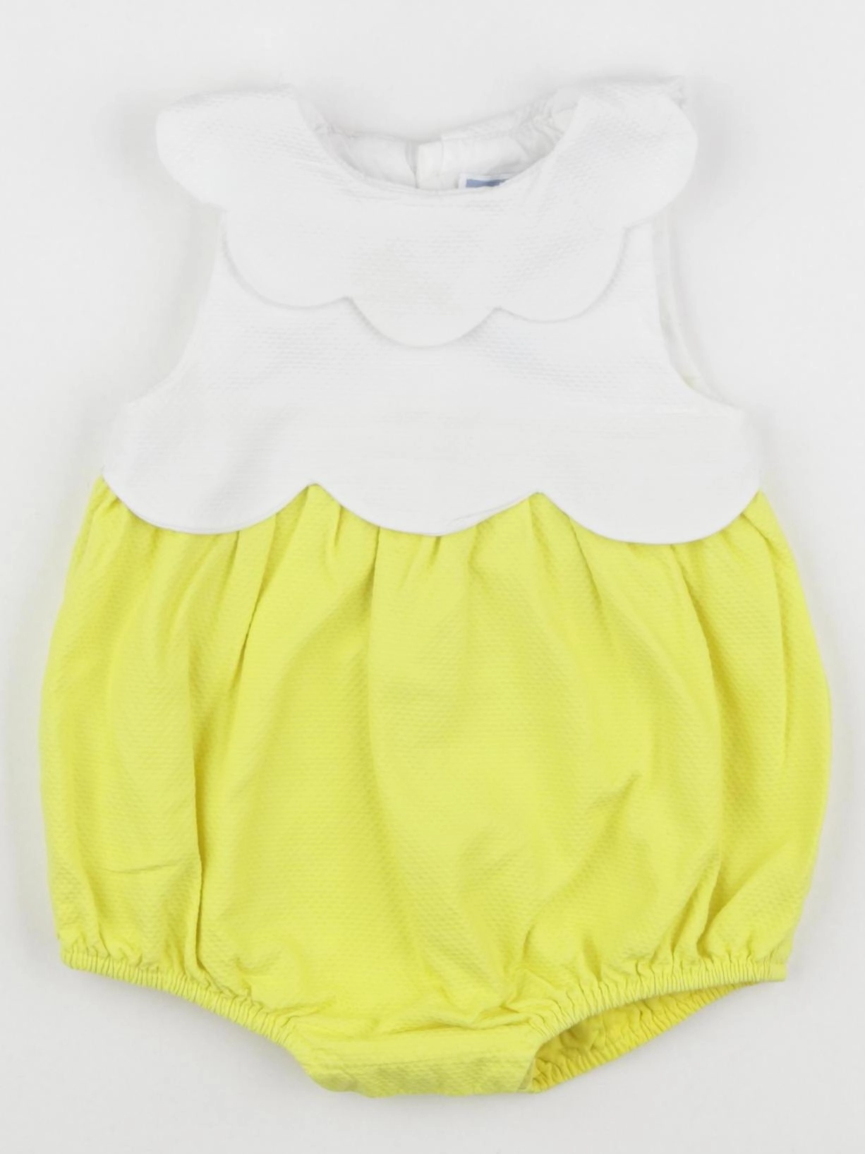 Jacadi - combinaison blanc, jaune - 6 mois