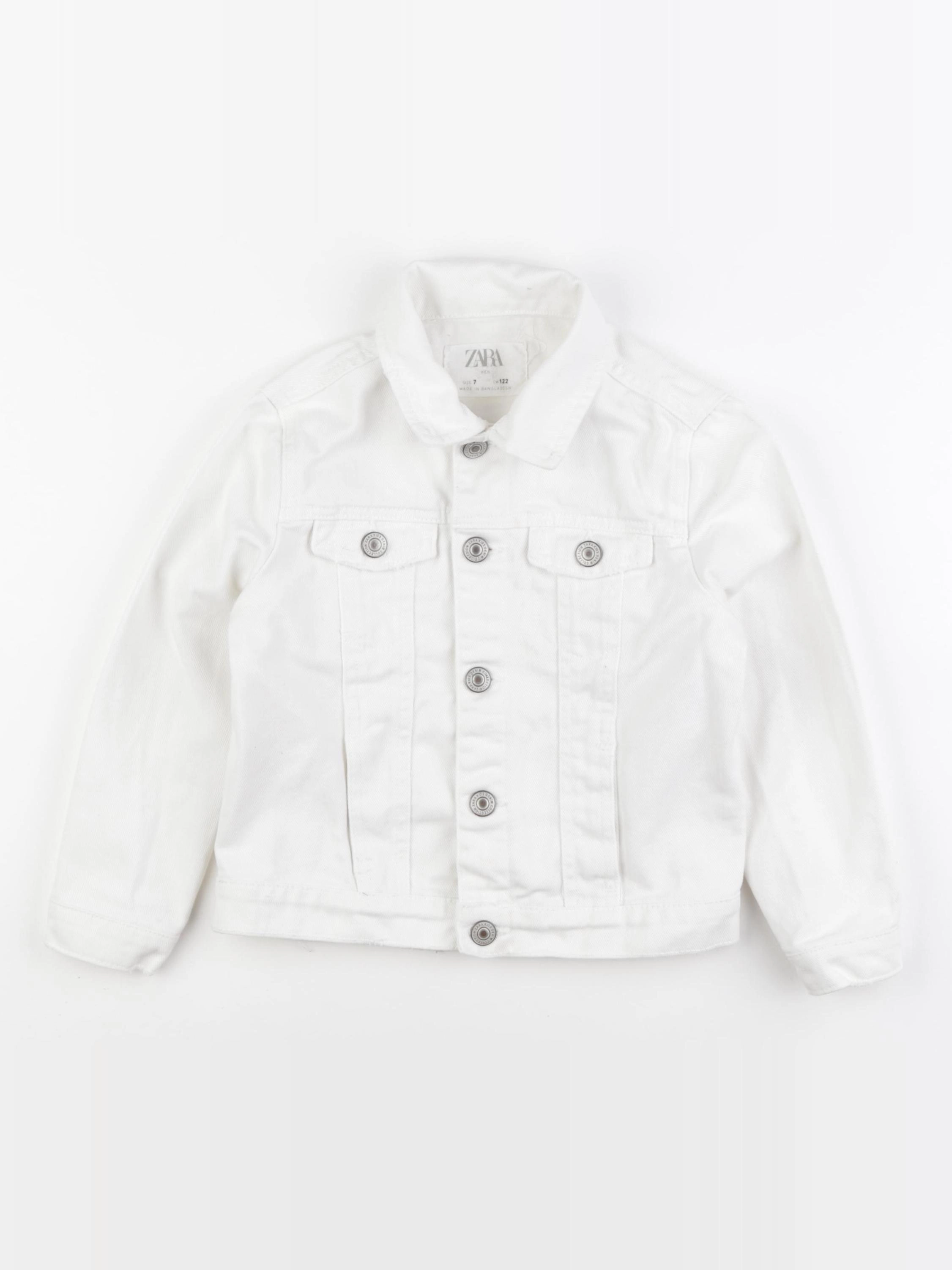 Zara - veste blanc - 7 ans