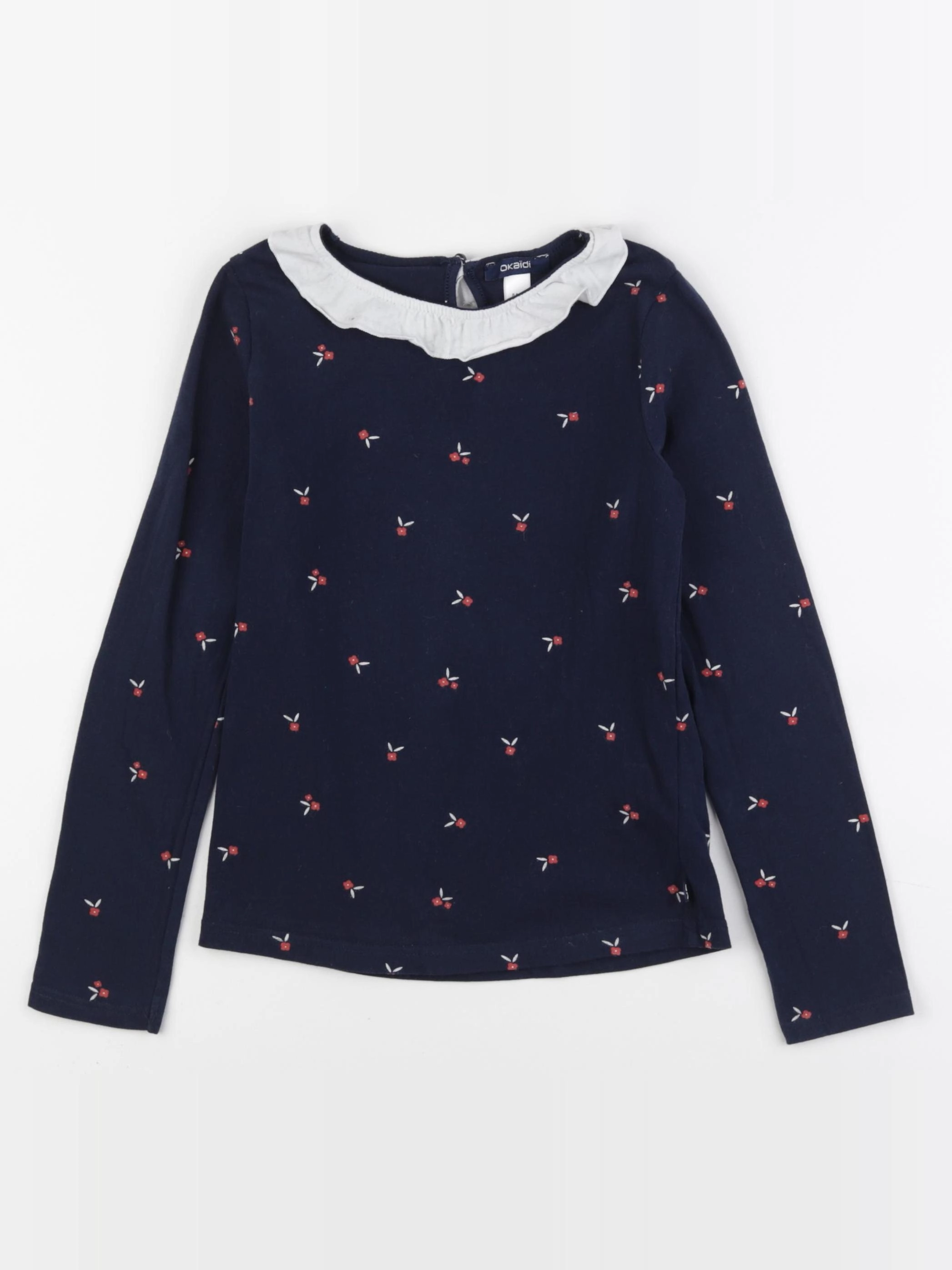 Okaidi - tee-shirt bleu - 8 ans