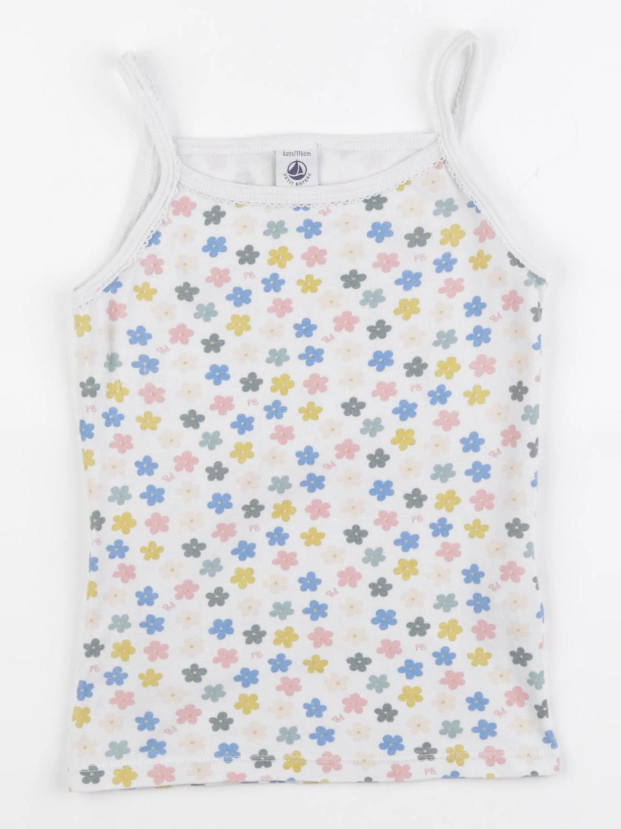 Petit Bateau - maillot de corps blanc - 6 ans