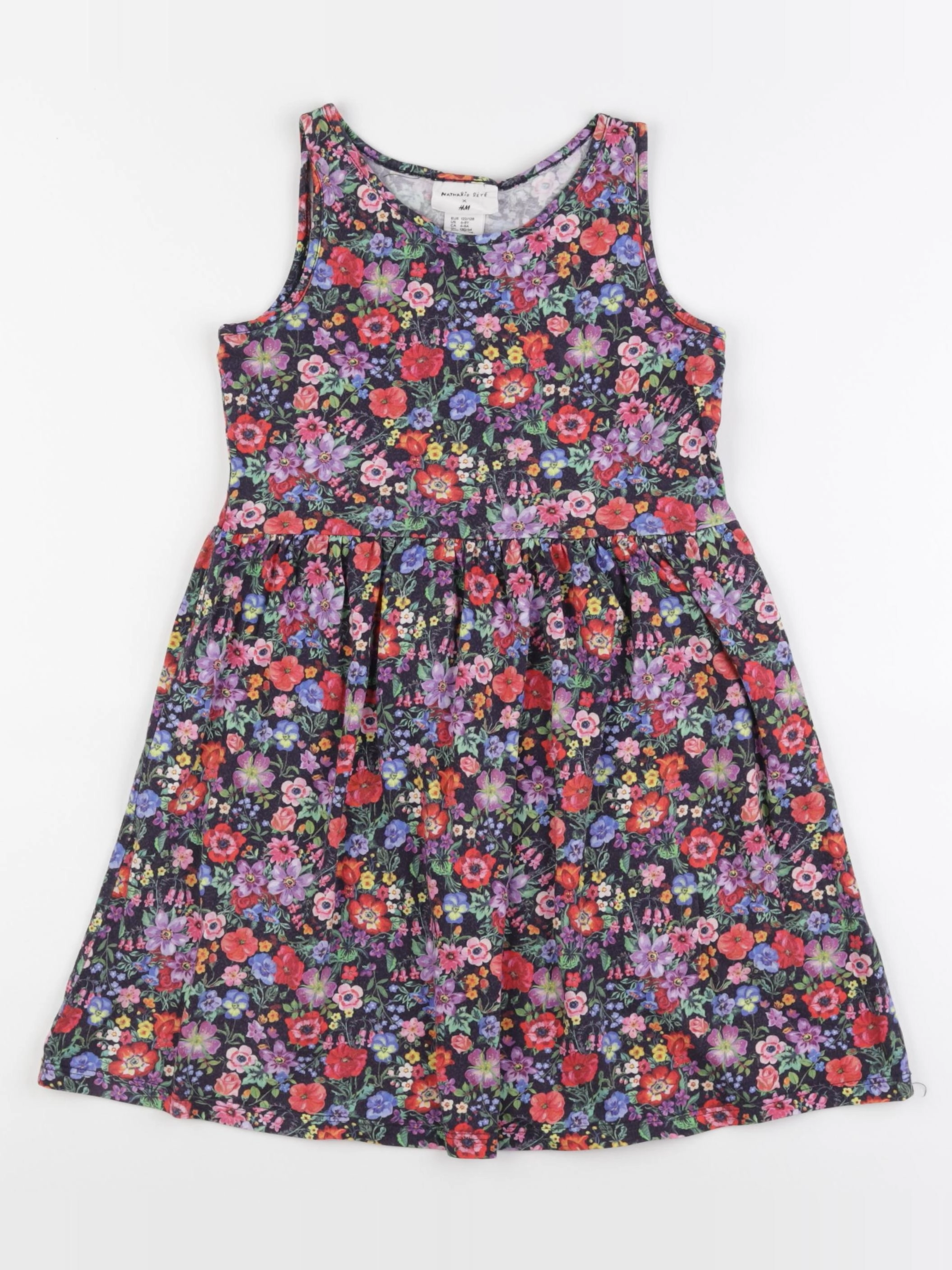 H&M - robe multicolore - 6/8 ans