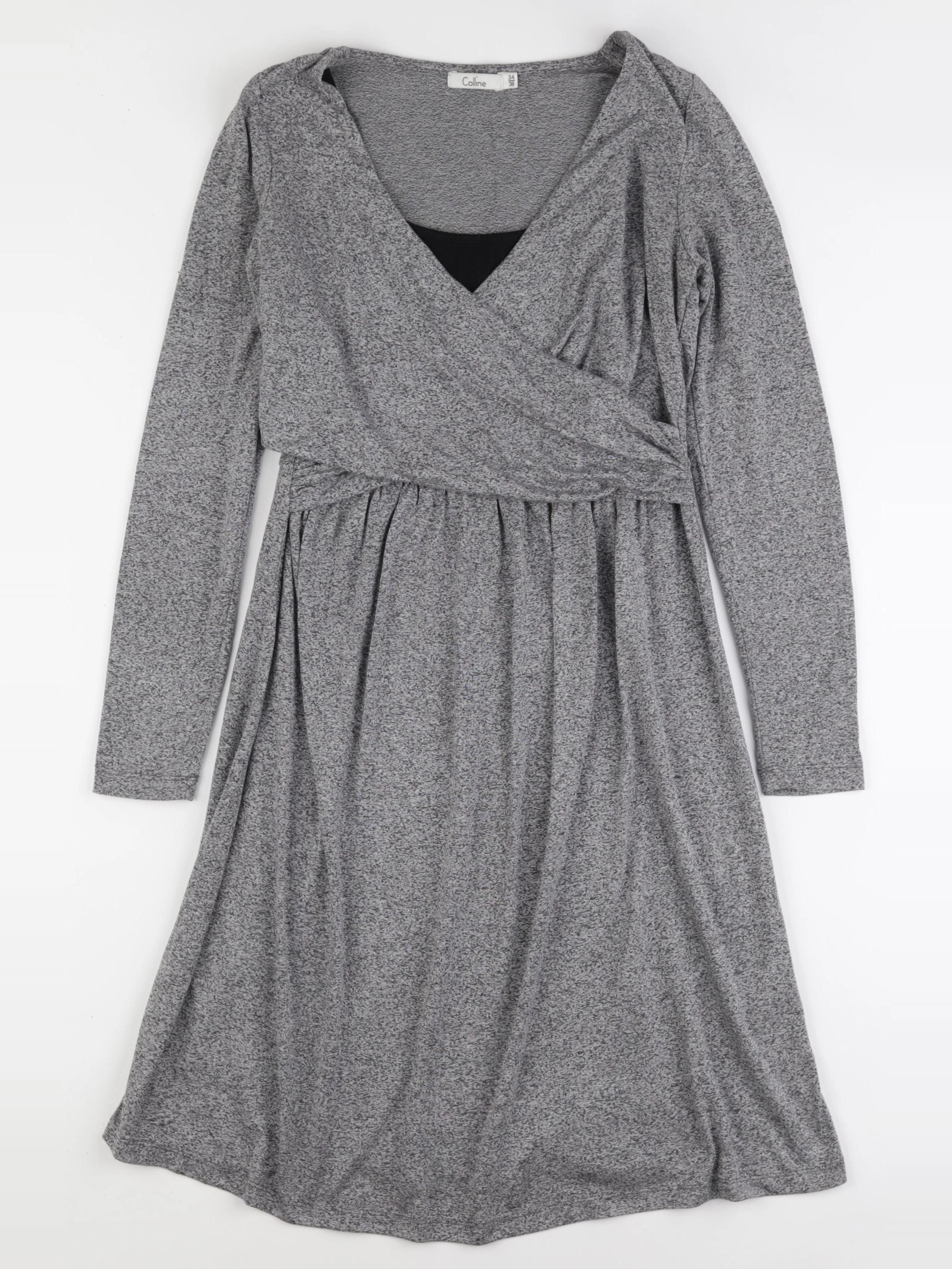 Vertbaudet - robe grossesse, allaitement gris - 34 à 36