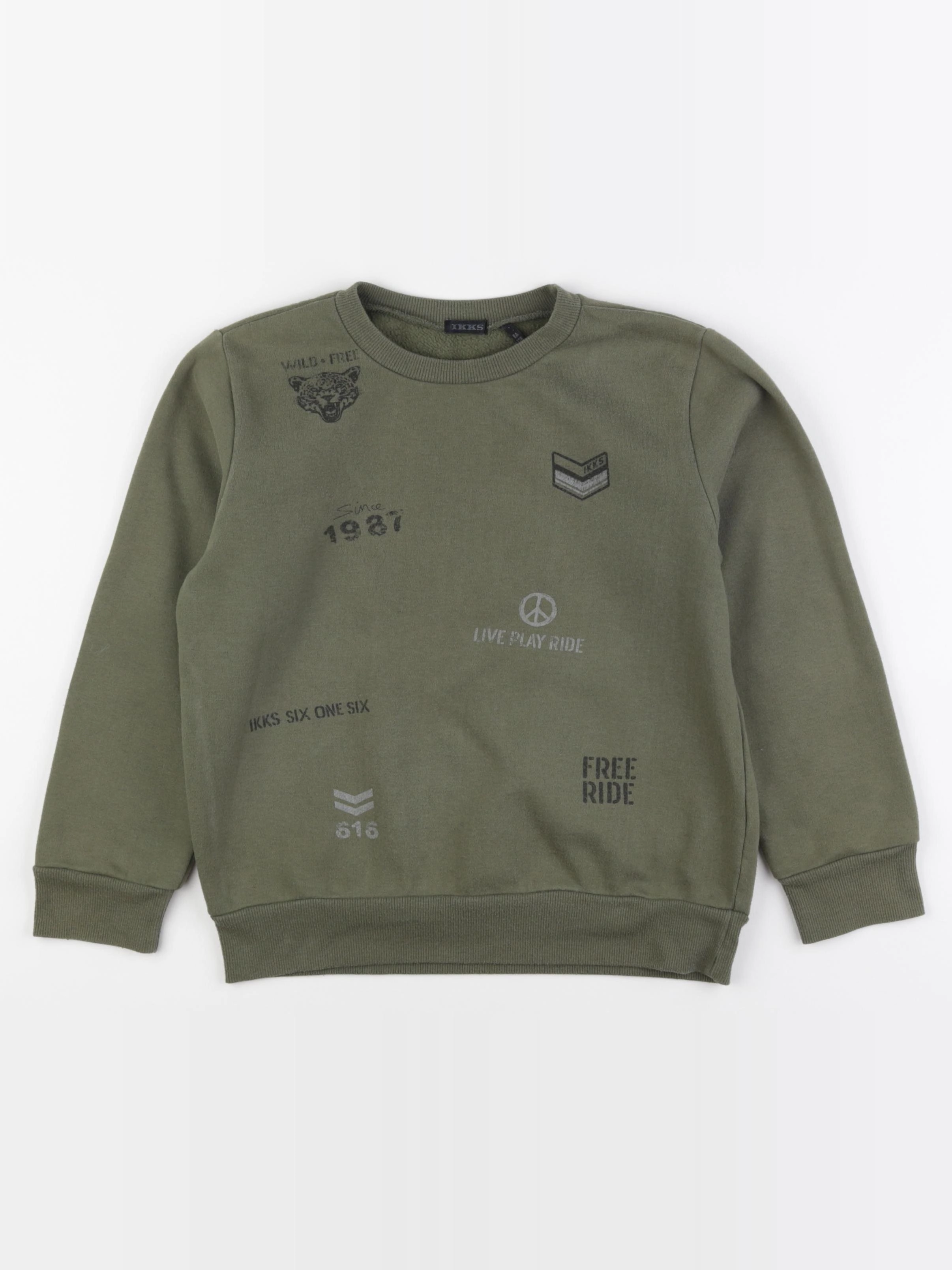 IKKS - sweat vert - 8 ans