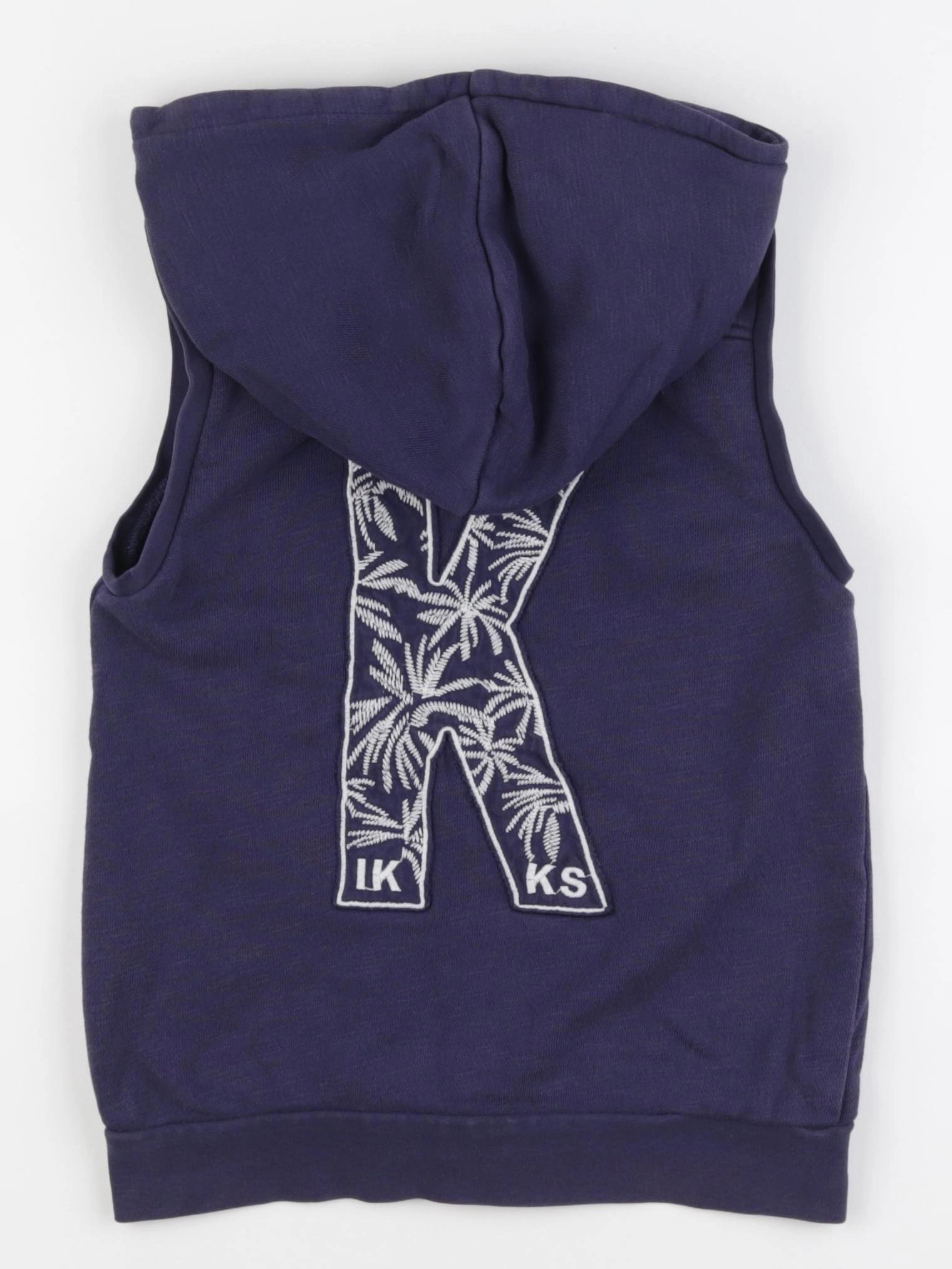 IKKS - gilet imprimé au dos bleu - 6 ans