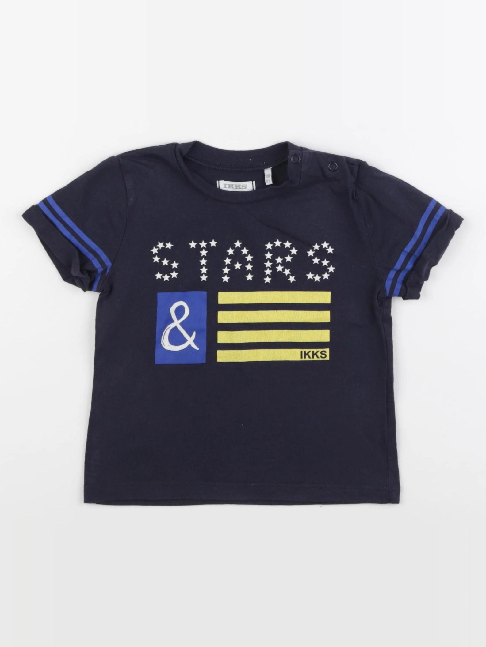 IKKS - tee-shirt bleu - 18 mois