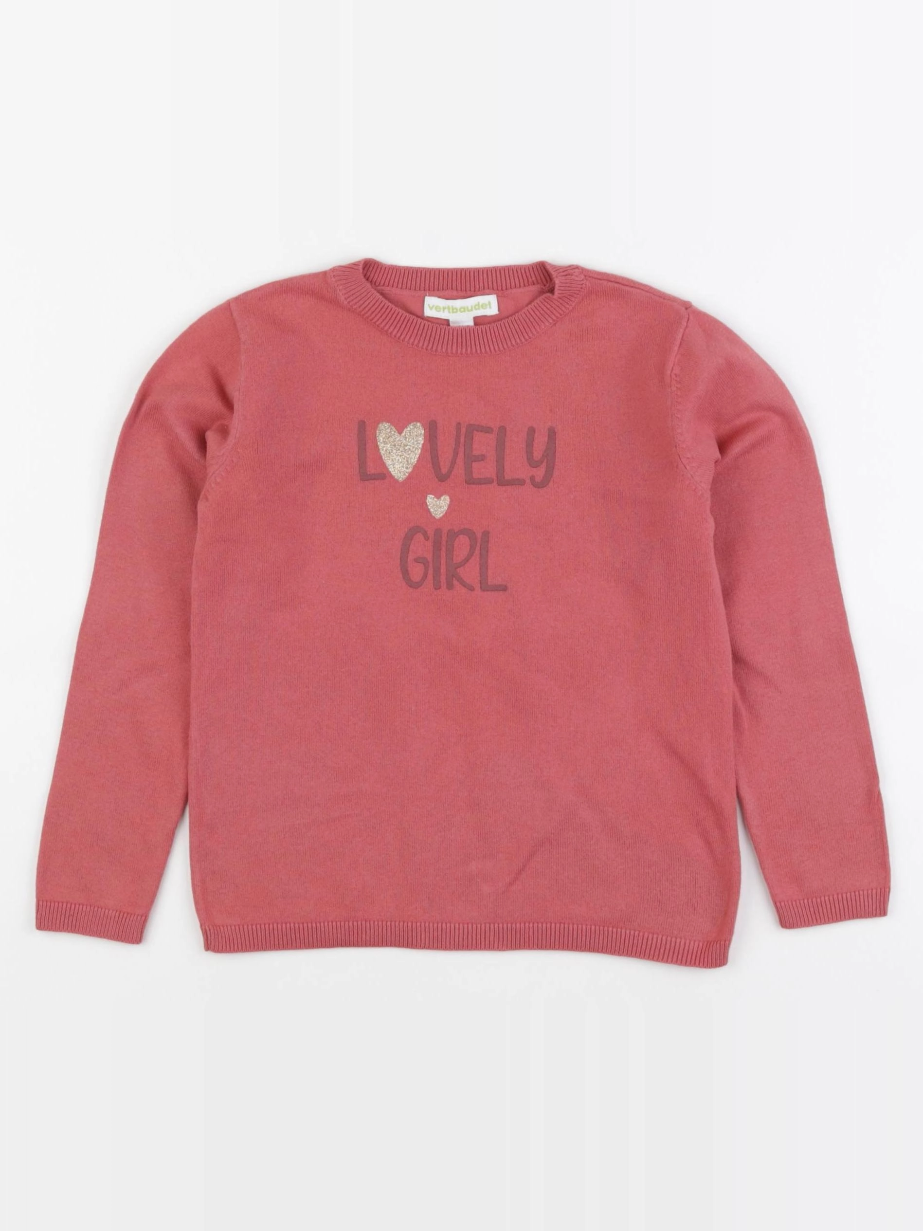 Vertbaudet - pull rose - 4 ans