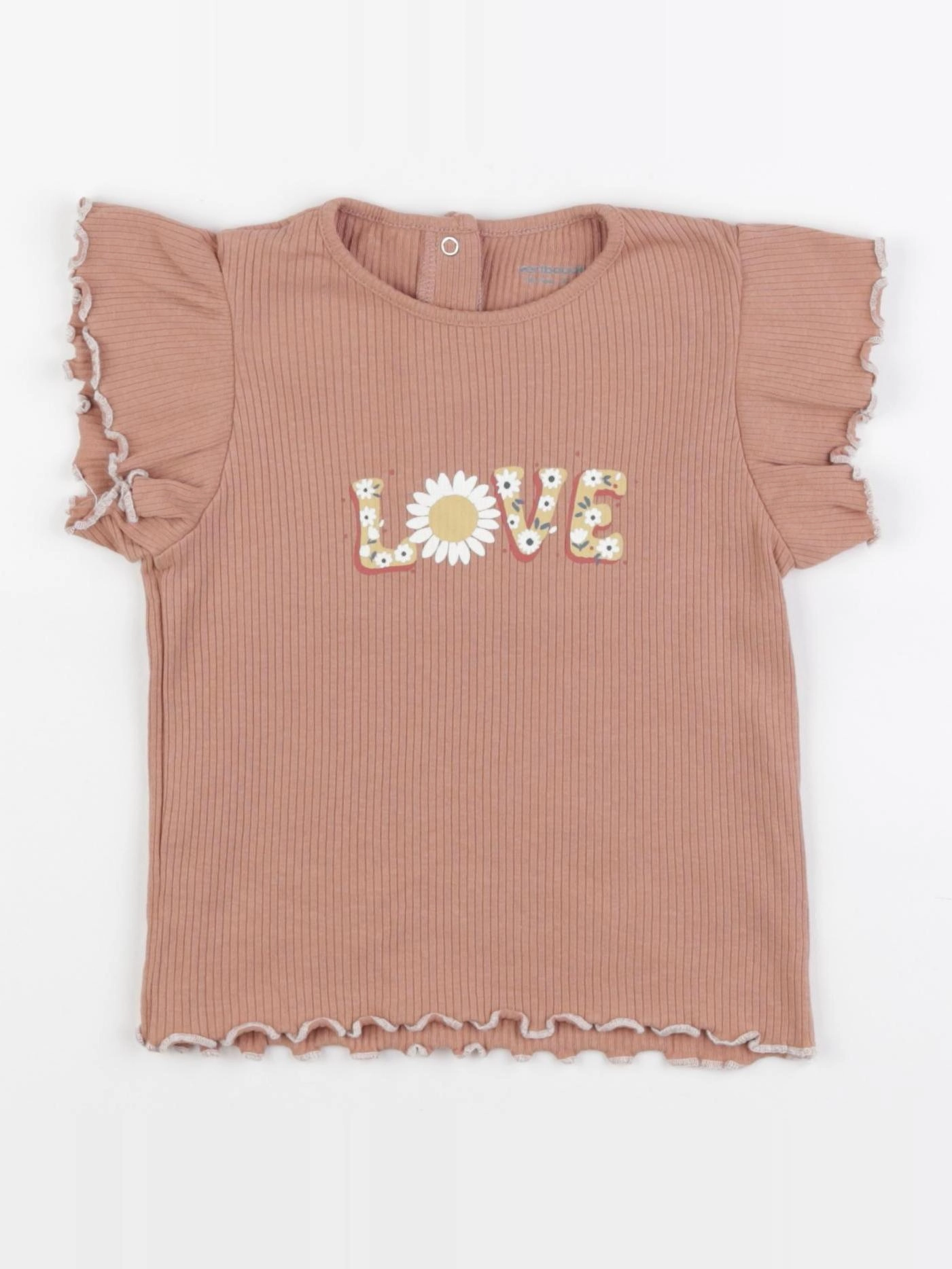 Vertbaudet - tee-shirt marron - 36 mois