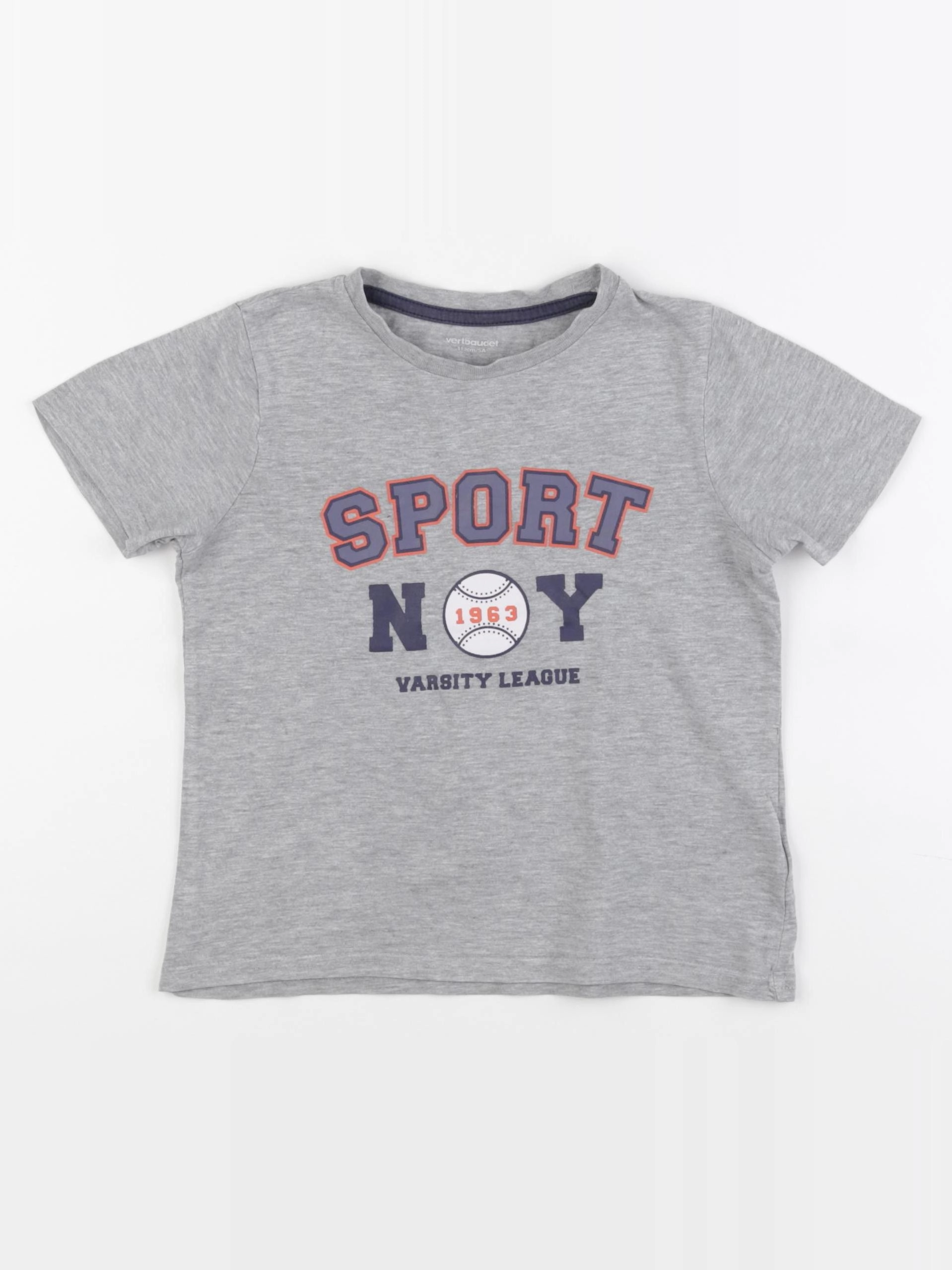 Vertbaudet - tee-shirt gris - 5 ans