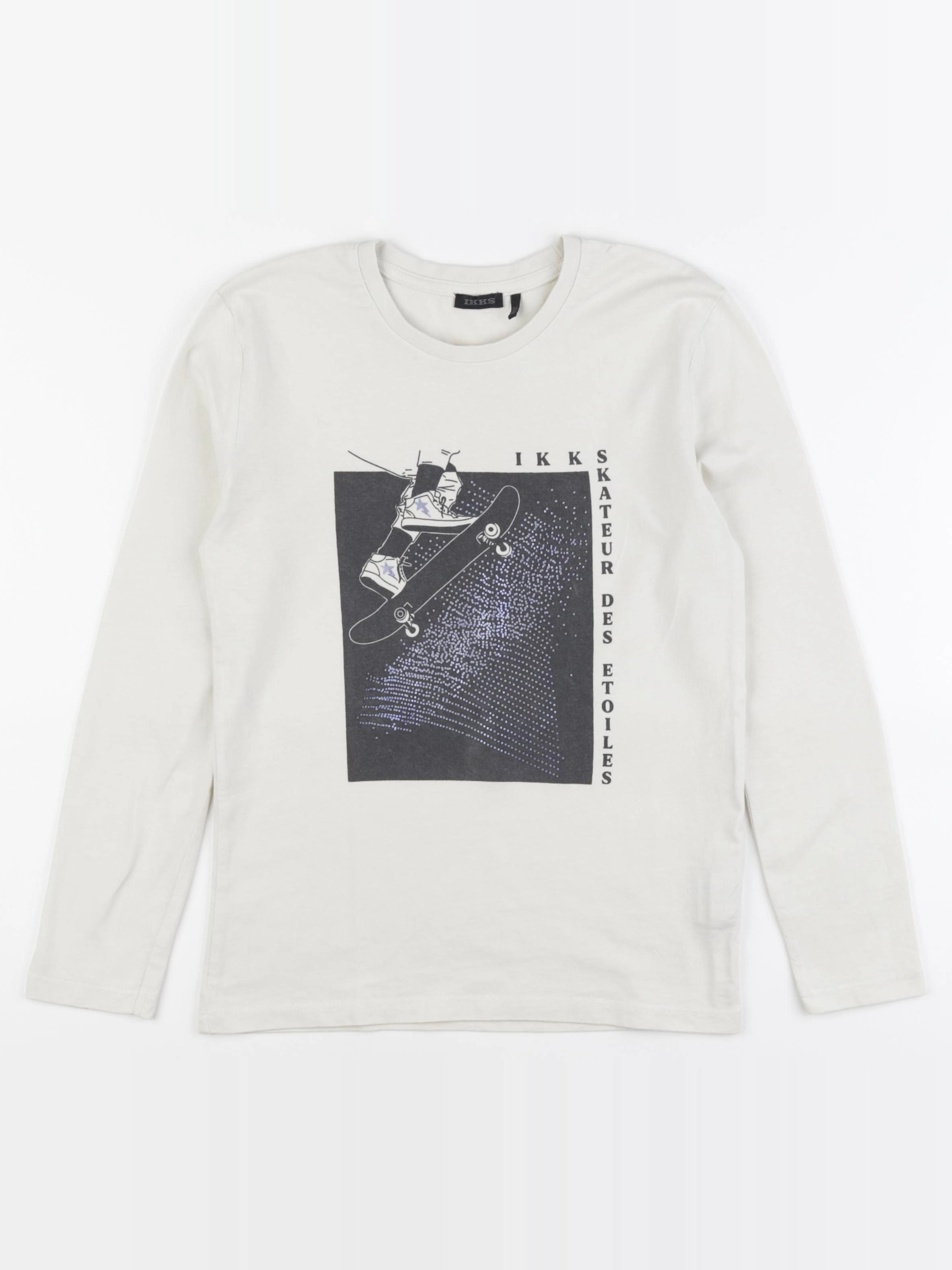 IKKS - tee-shirt beige - 10 ans