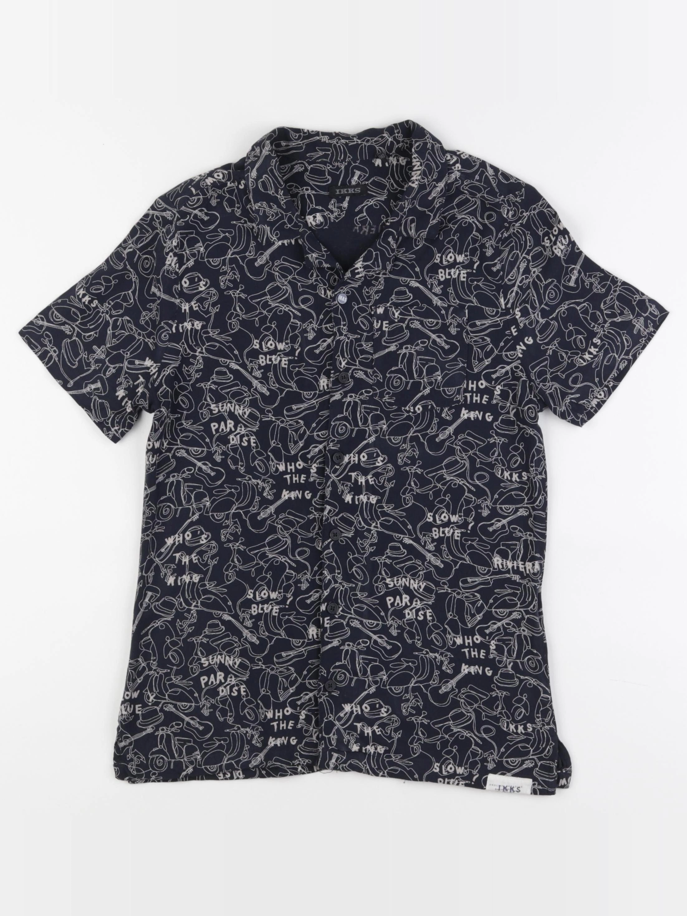 IKKS - chemise bleu - 10 ans