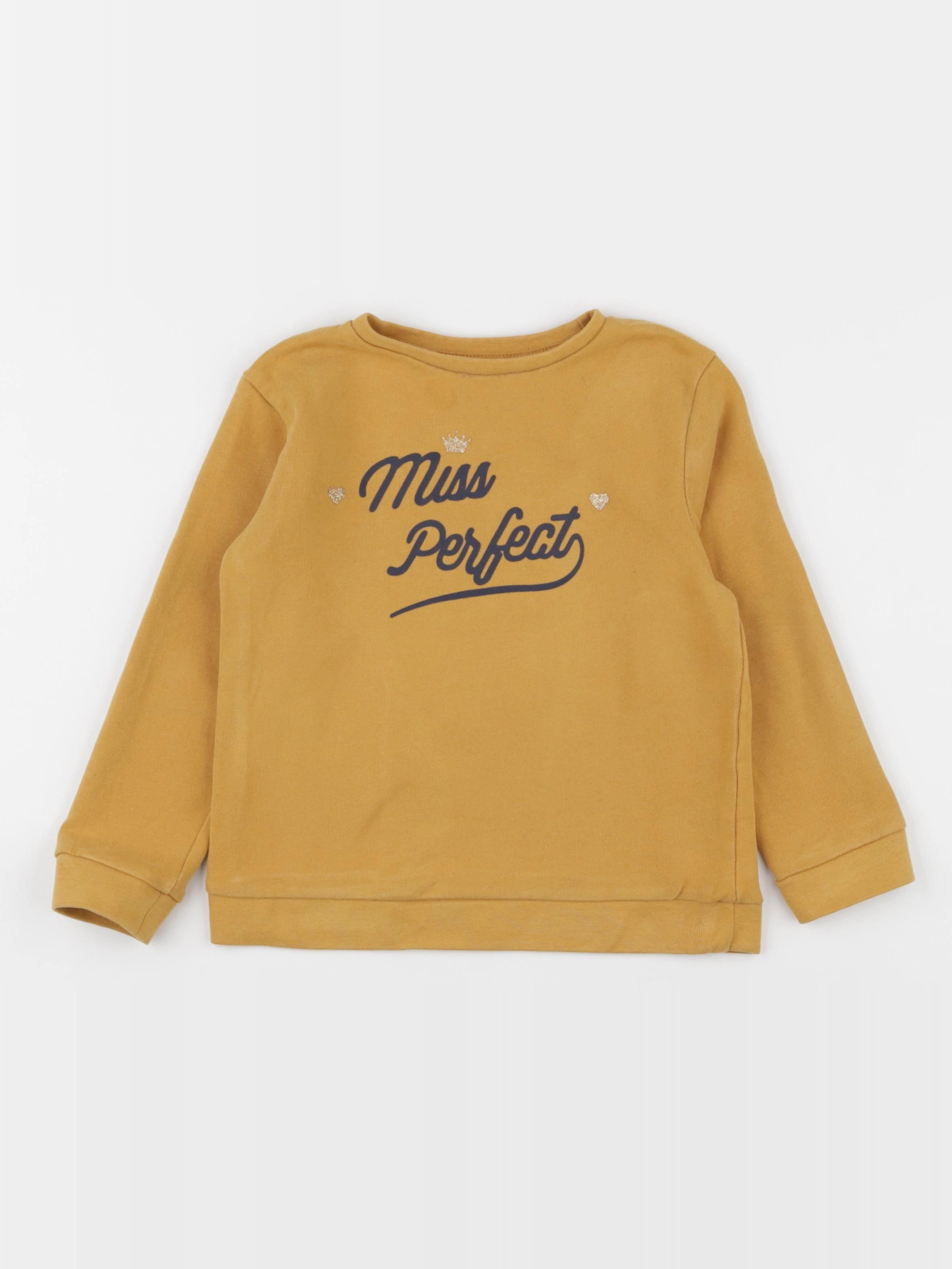 Vertbaudet - sweat jaune - 6 ans