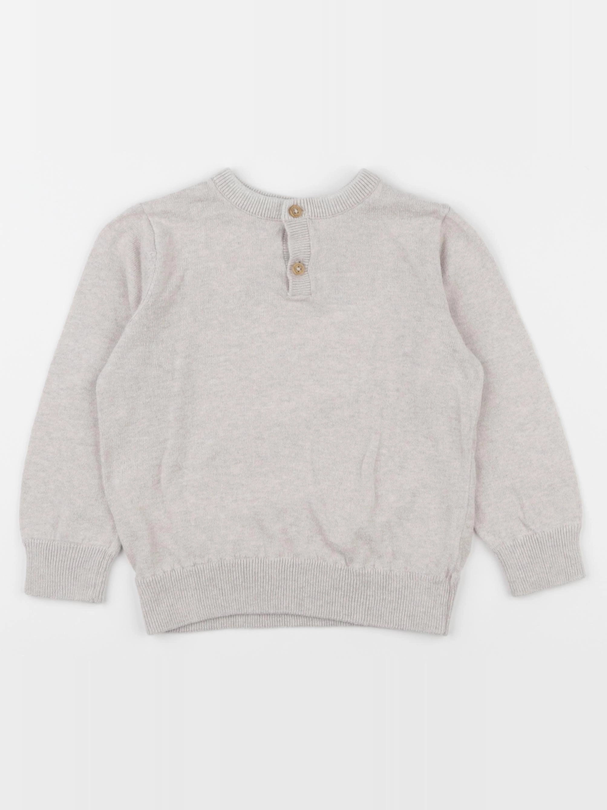 Vertbaudet - pull beige - 4 ans