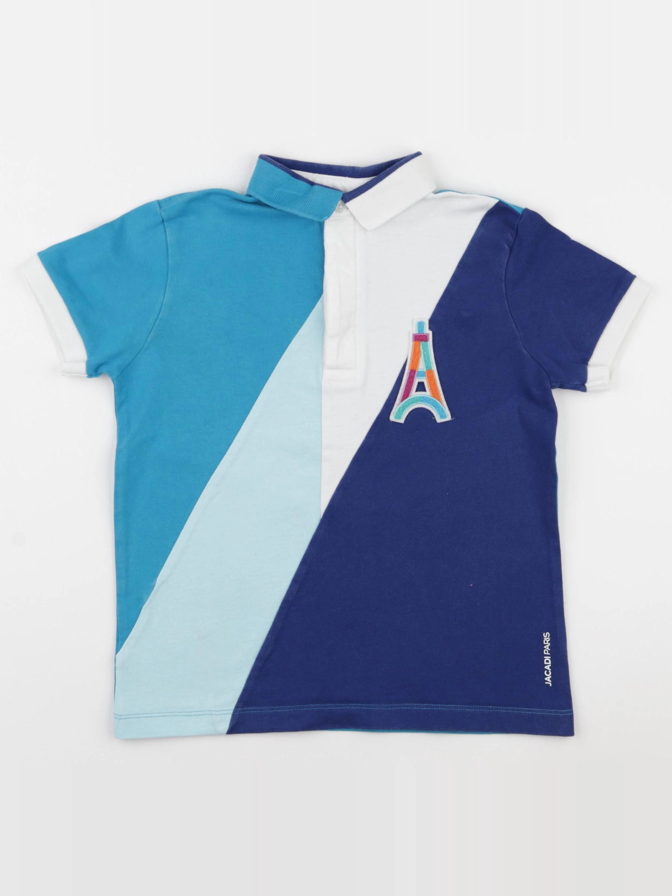 Jacadi - polo bleu, blanc - 8 ans
