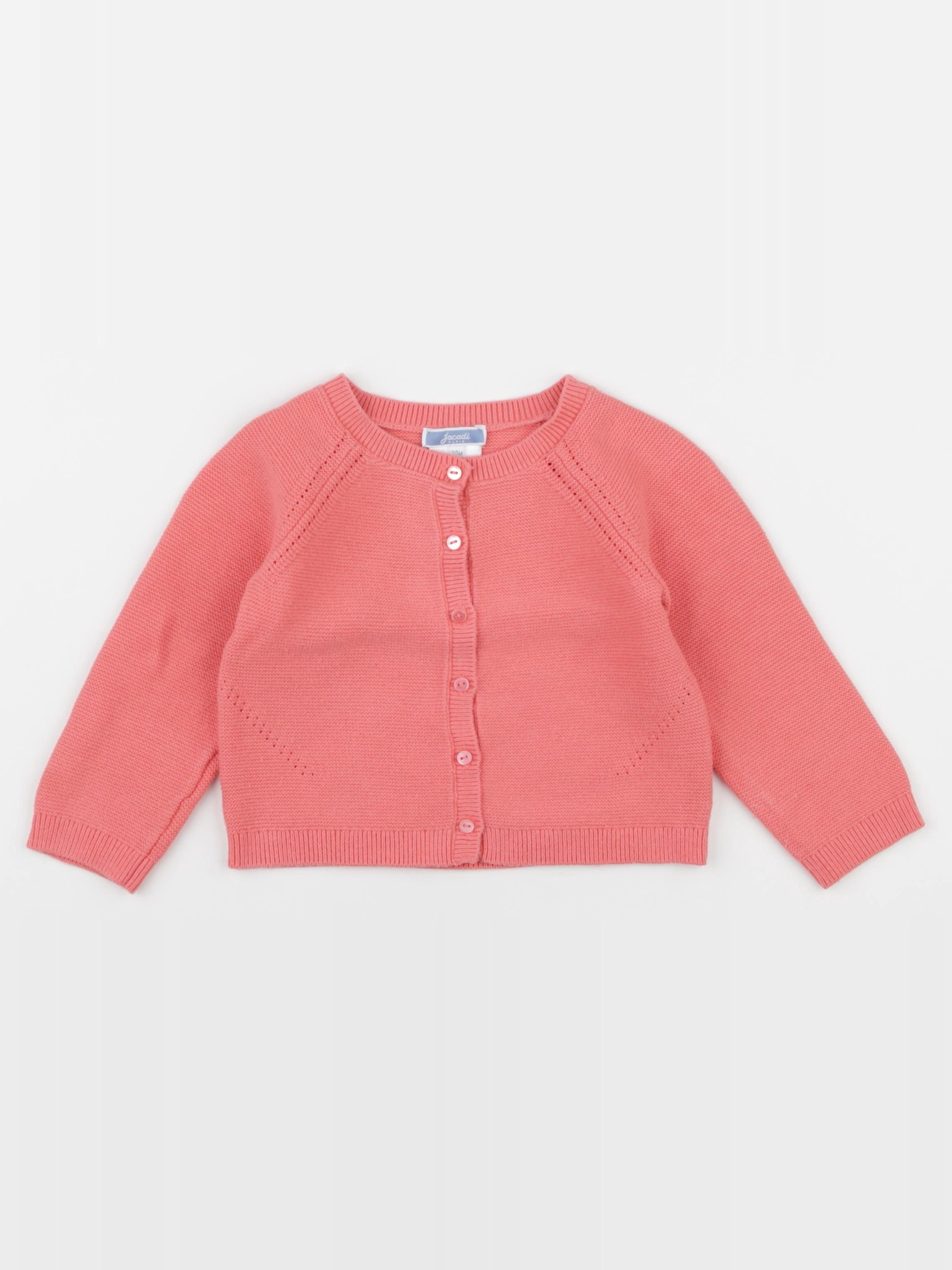 Jacadi - gilet rose - 24 mois