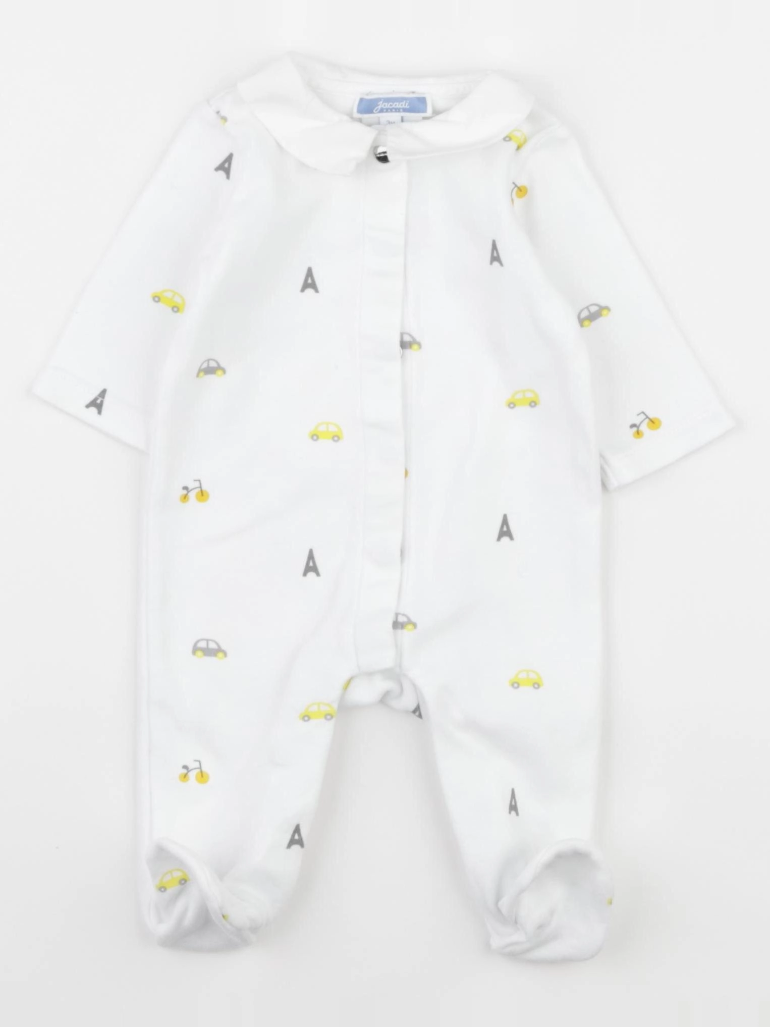 Jacadi - pyjama coton blanc - 3 mois