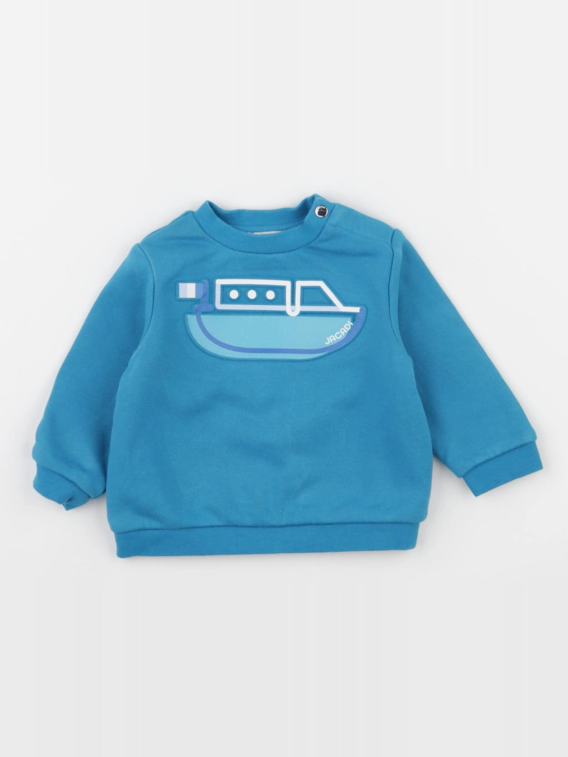 Jacadi - sweat bleu - 6 mois