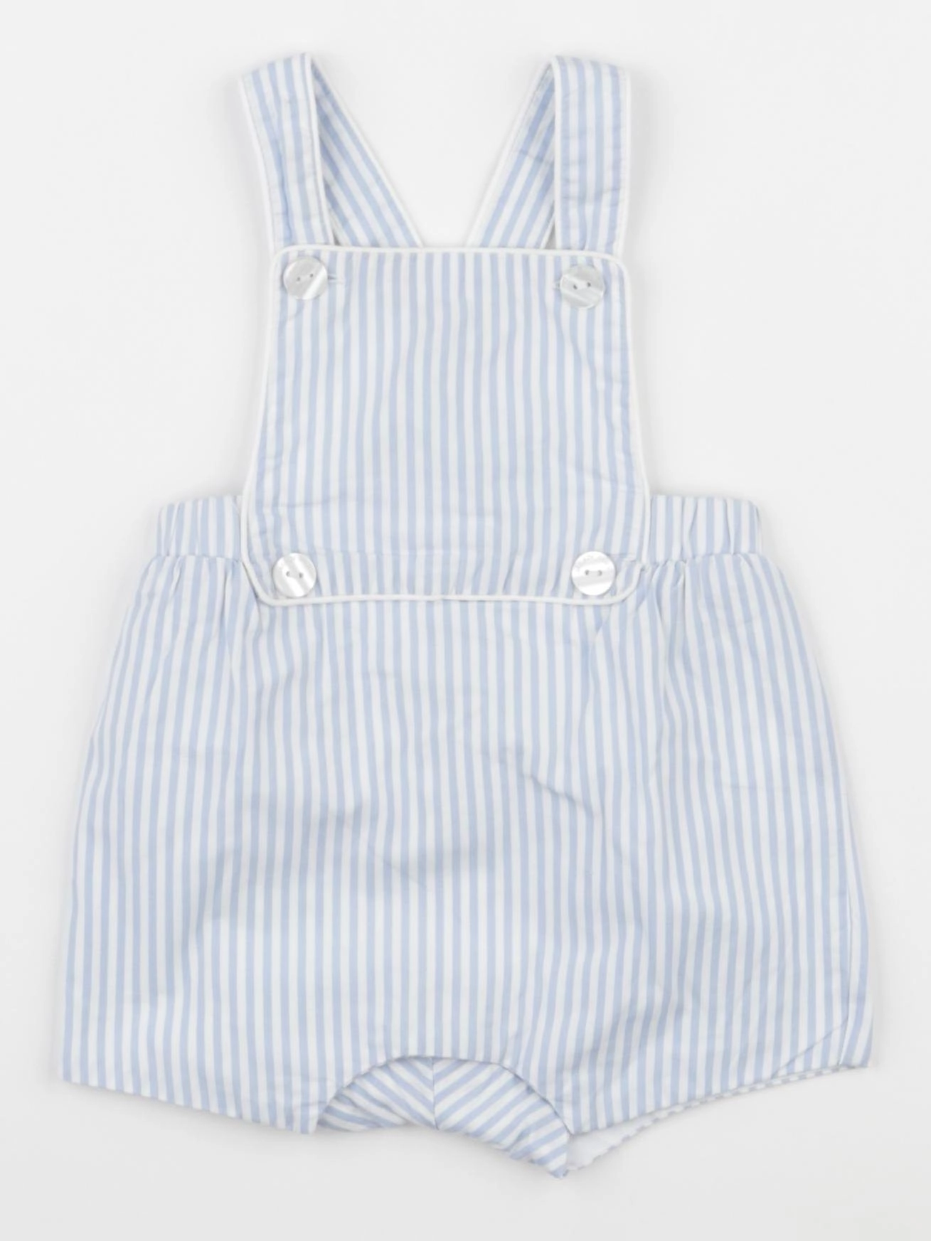 Jacadi - salopette bleu, blanc - 6 mois