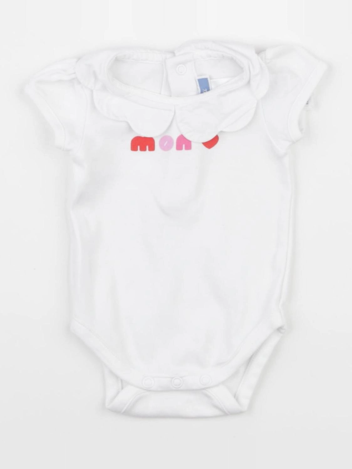 Jacadi - body à col blanc - 1 mois