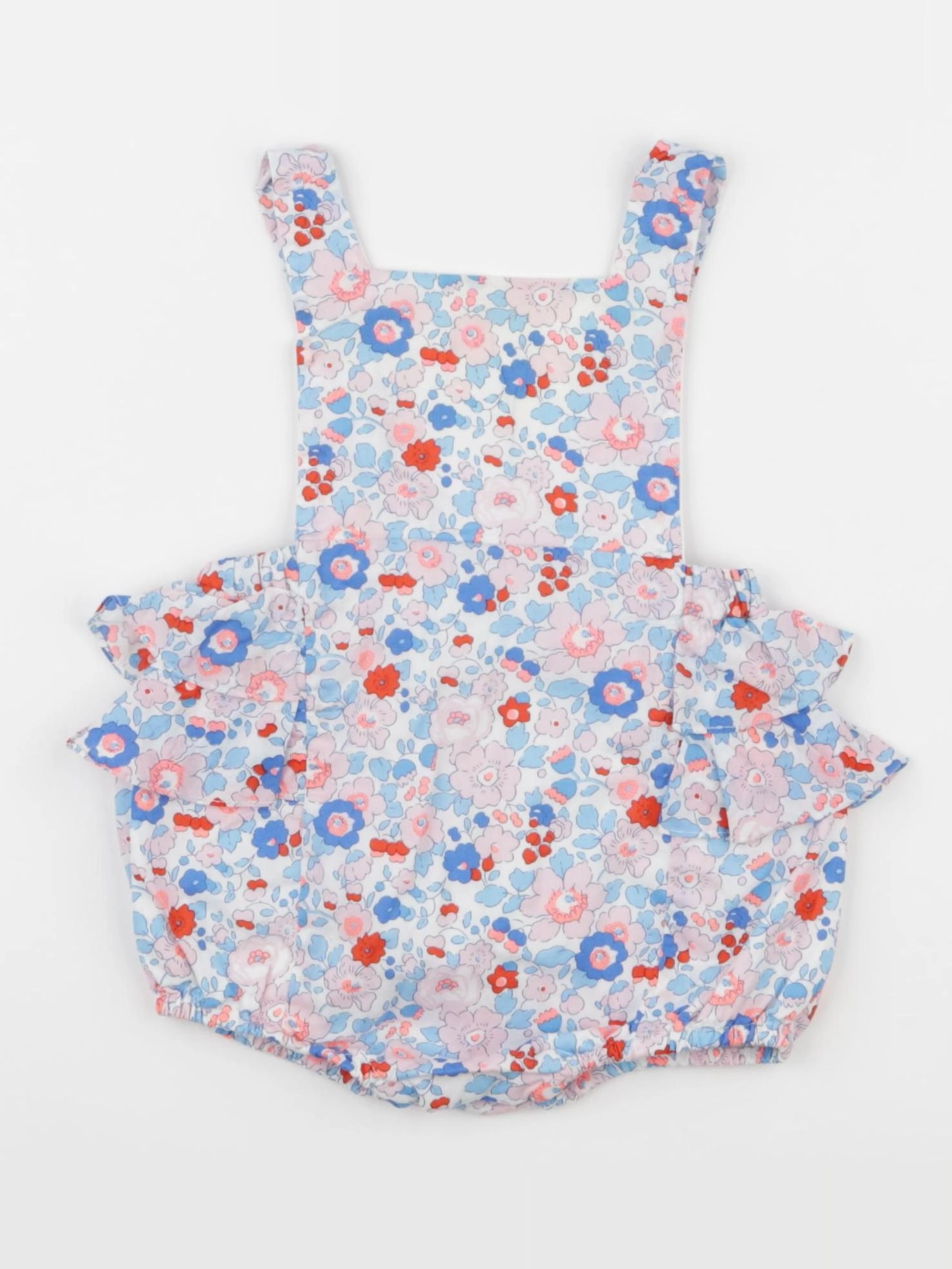 Jacadi - combinaison liberty bleu, rouge - 6 mois