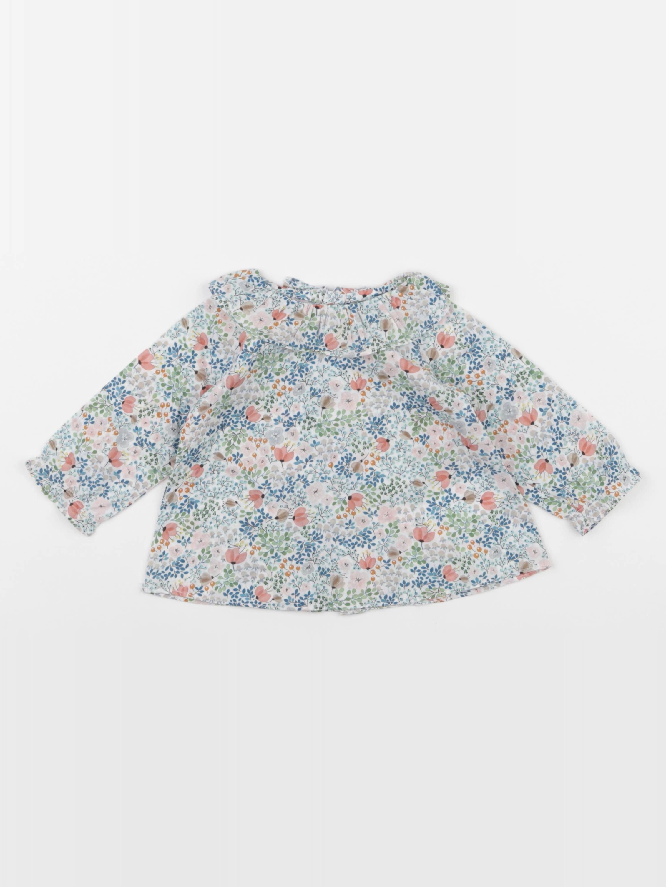 Jacadi - blouse liberty multicolore - 6 mois