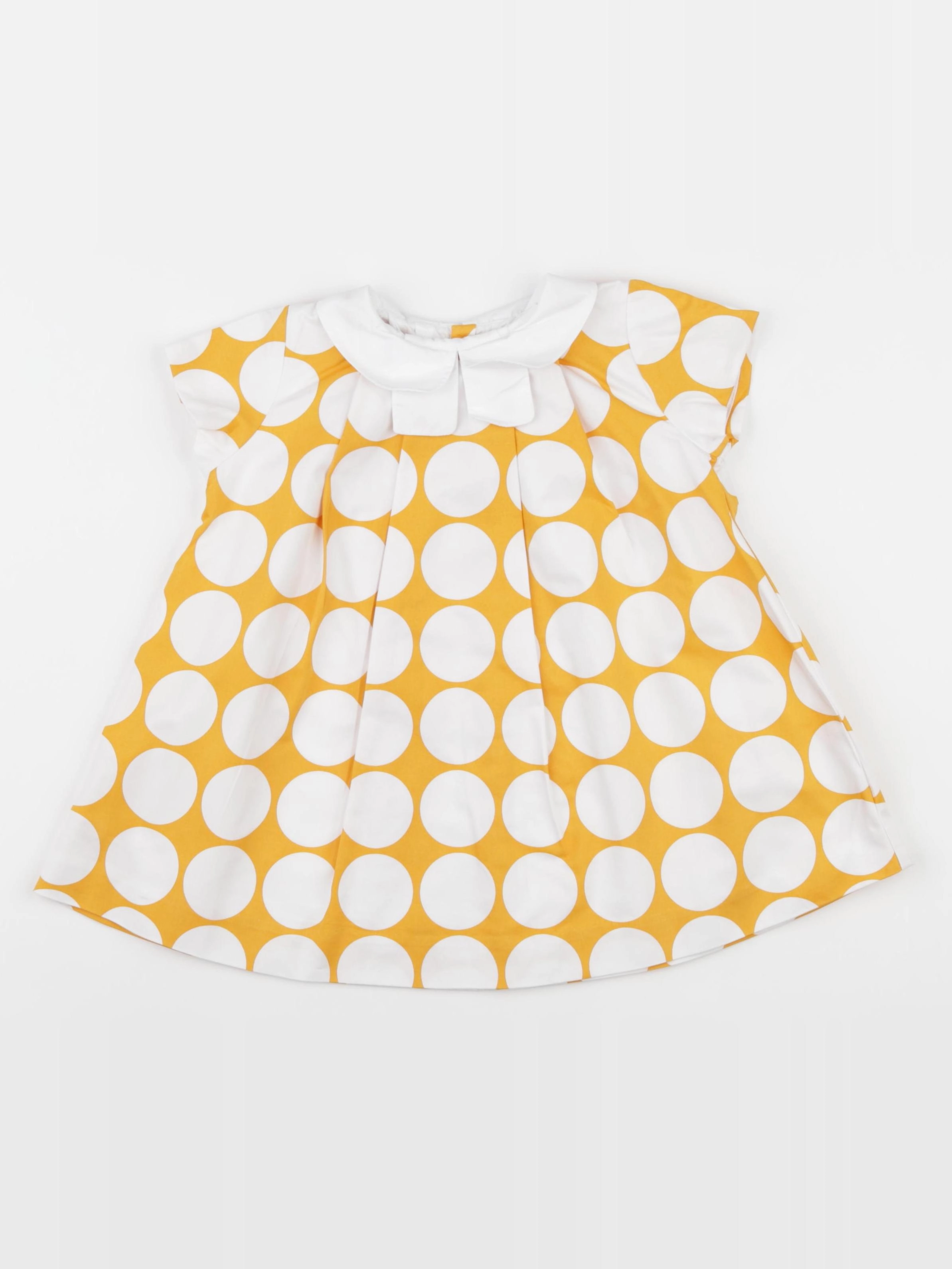 Jacadi - robe blanc, jaune - 18 mois