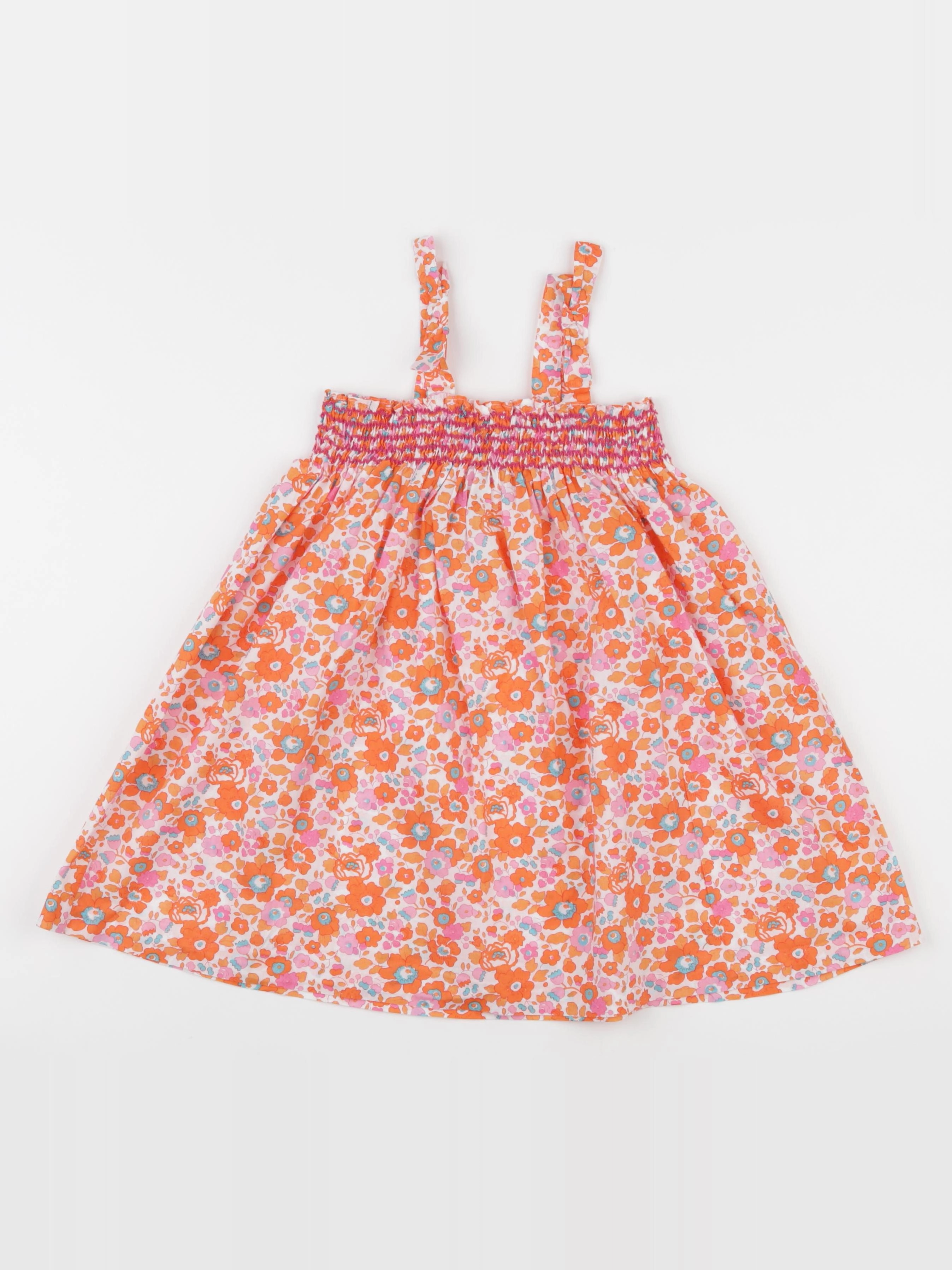 Jacadi - robe liberty orange - 4 ans