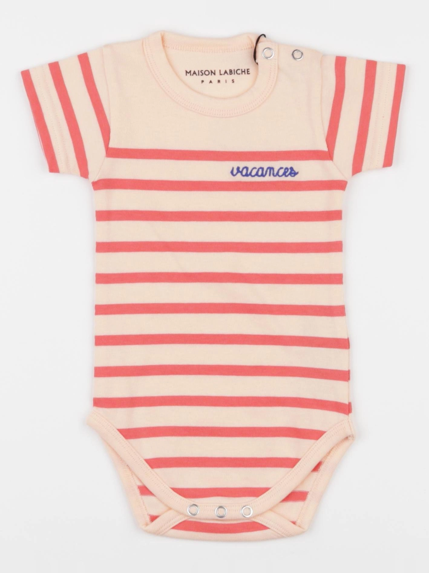 Maison Labiche - body tee-shirt rose - 3/6 mois