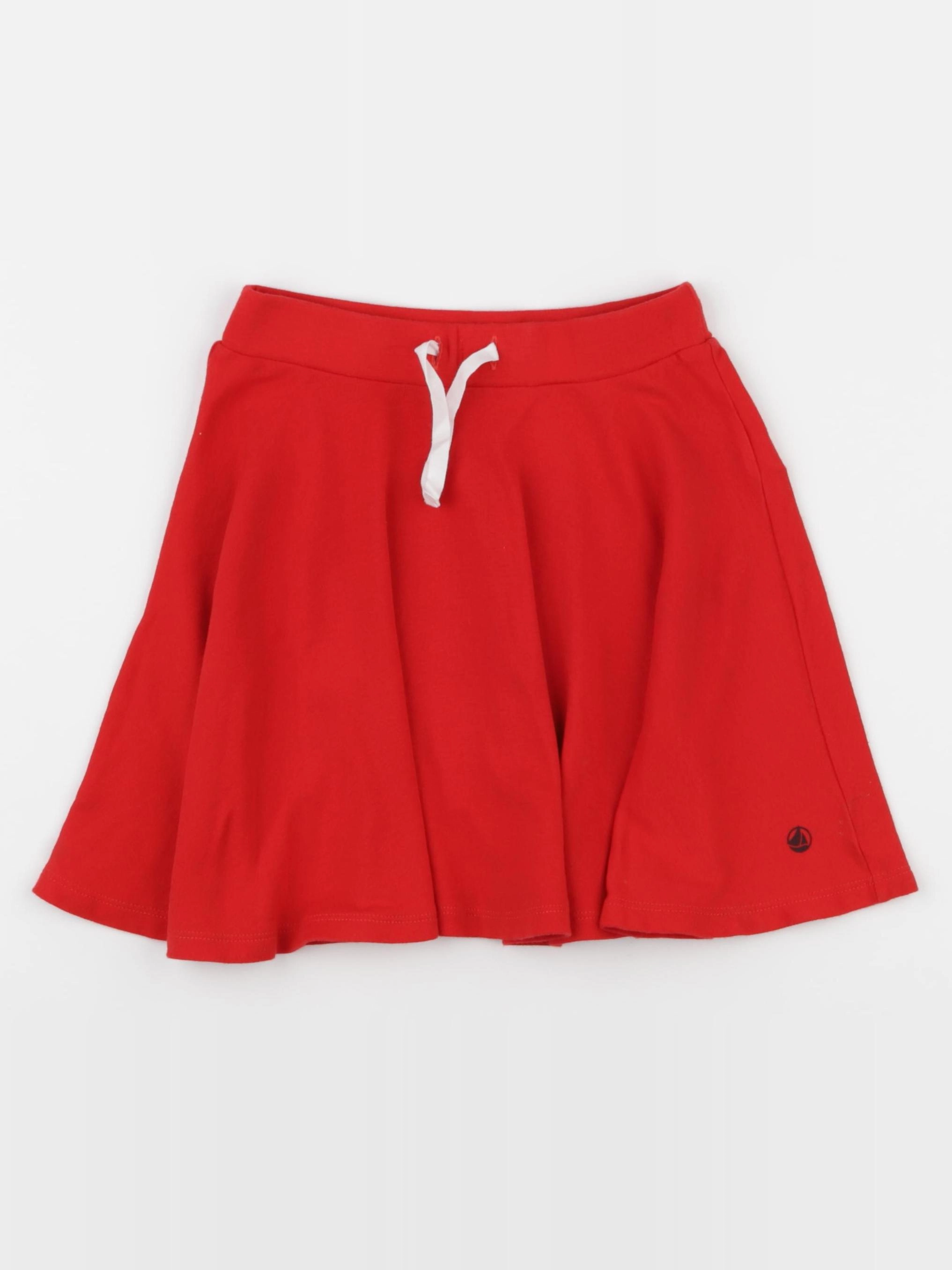 Petit Bateau - jupe rouge - 8 ans