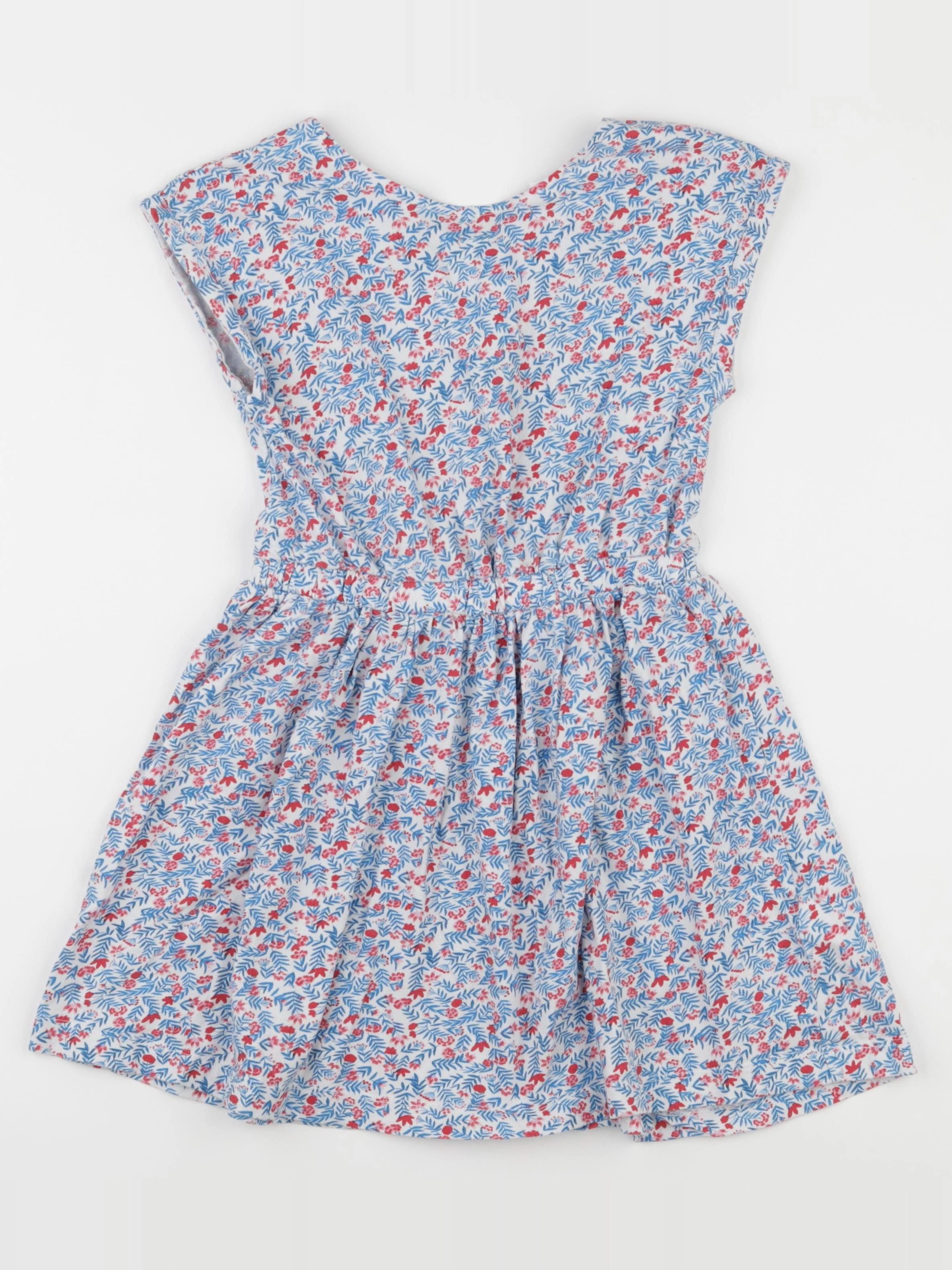 La Redoute - robe bleu, rouge - 8 ans