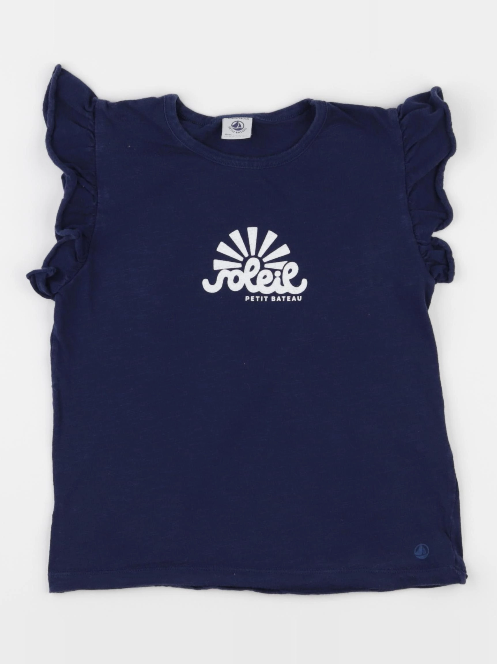 Petit Bateau - débardeur bleu - 10 ans
