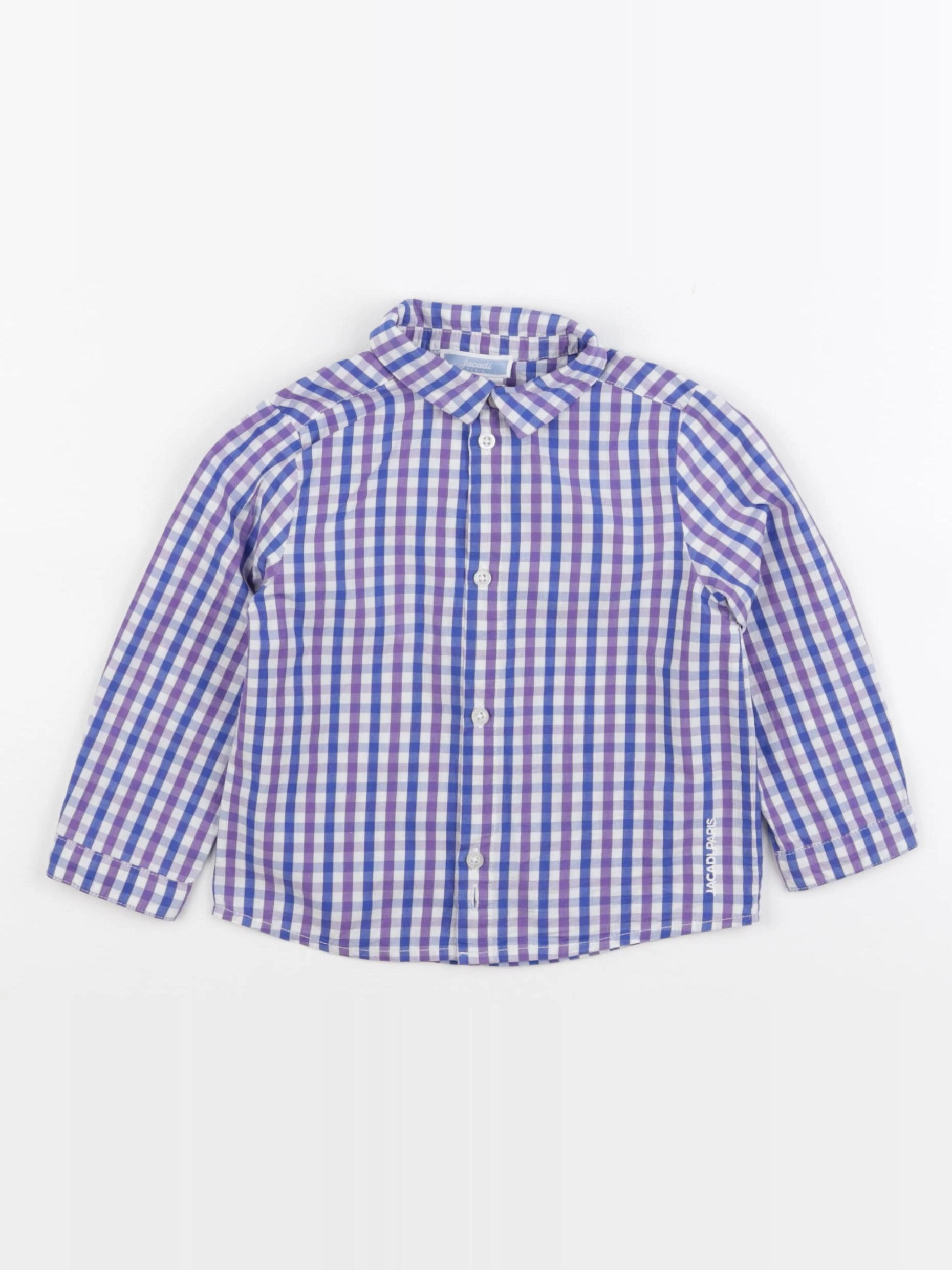 Jacadi - chemise bleu, violet - 18 mois