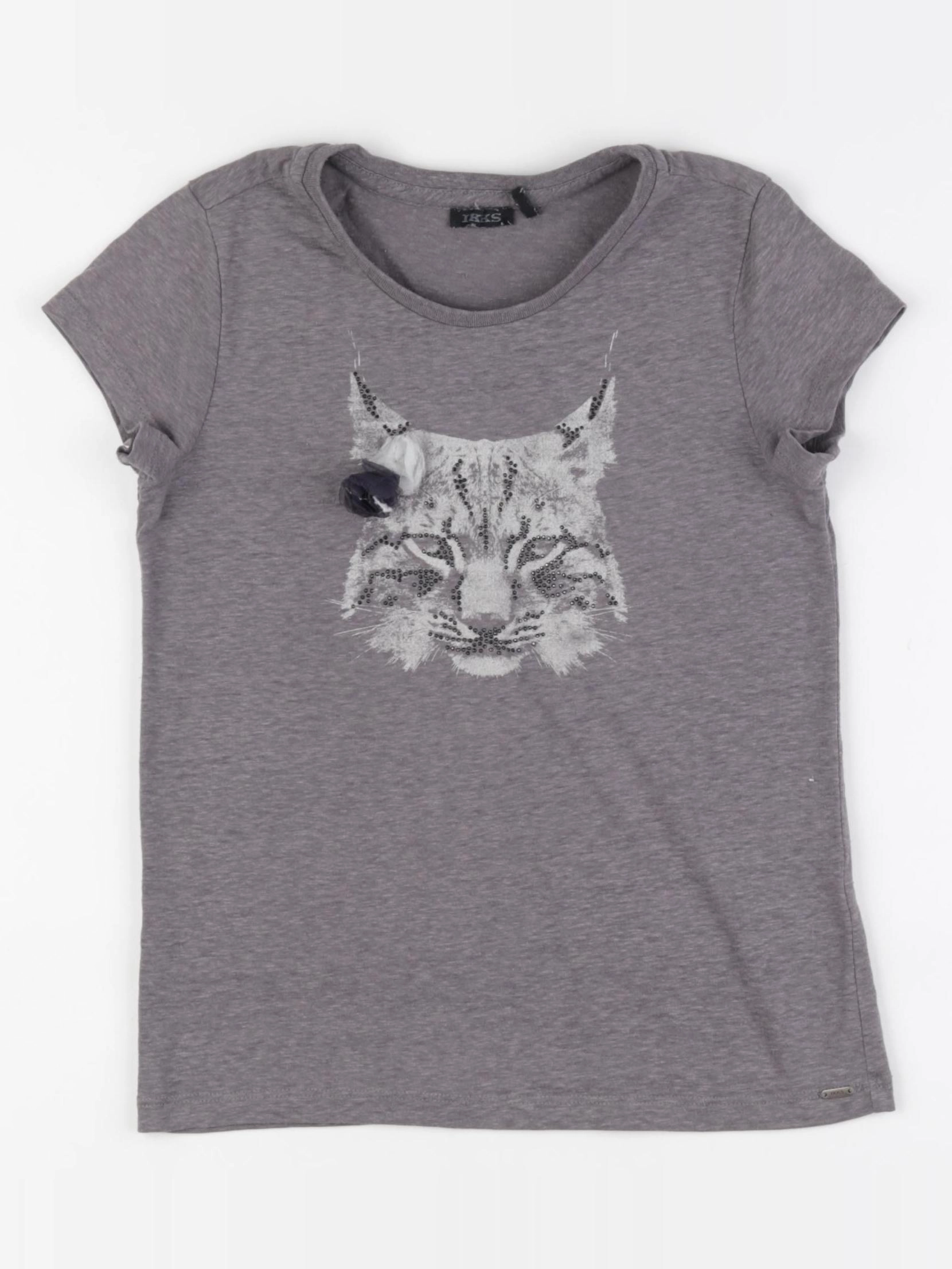 IKKS - tee-shirt gris - 8 ans