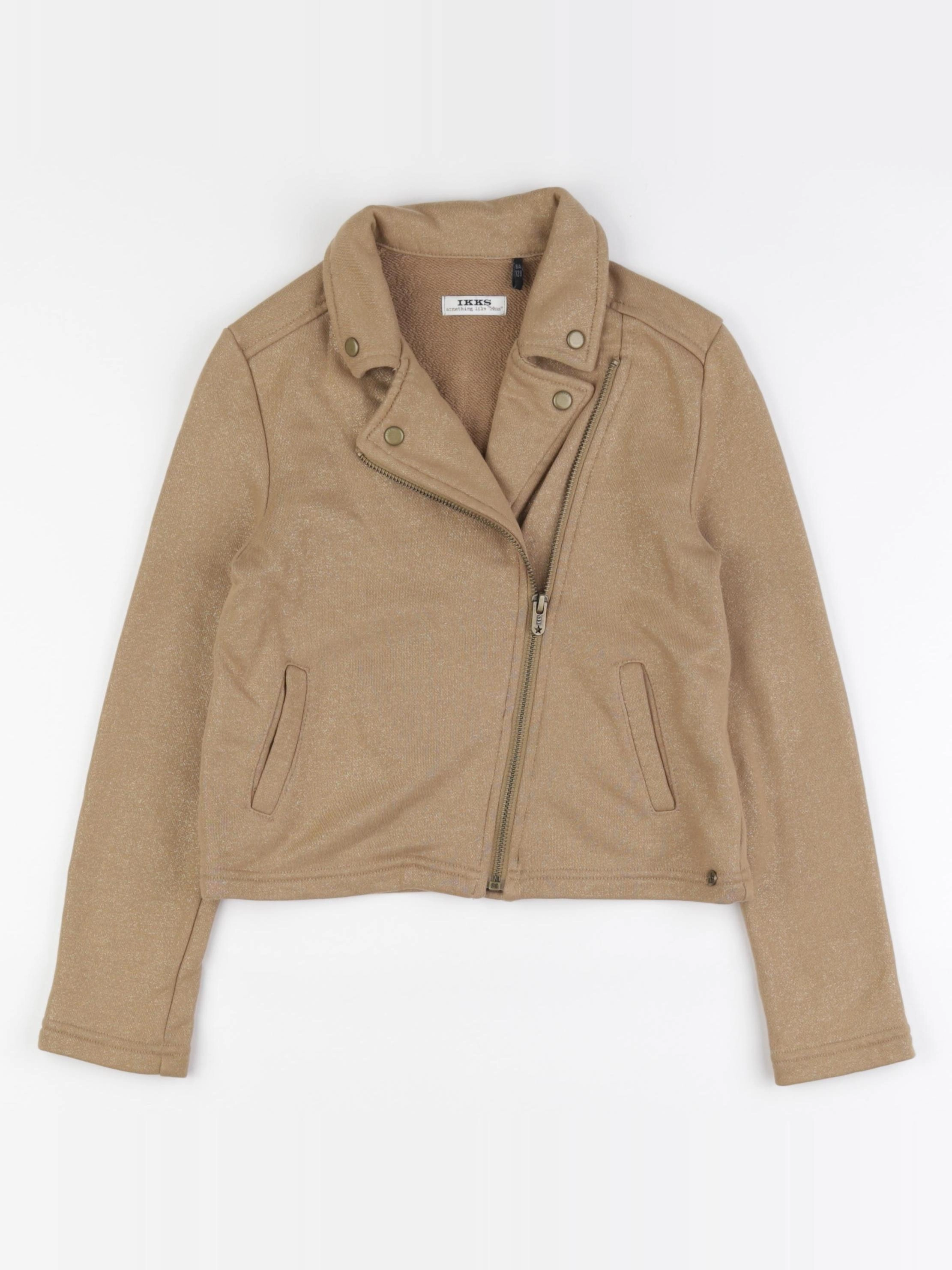 IKKS - veste marron, or - 8 ans