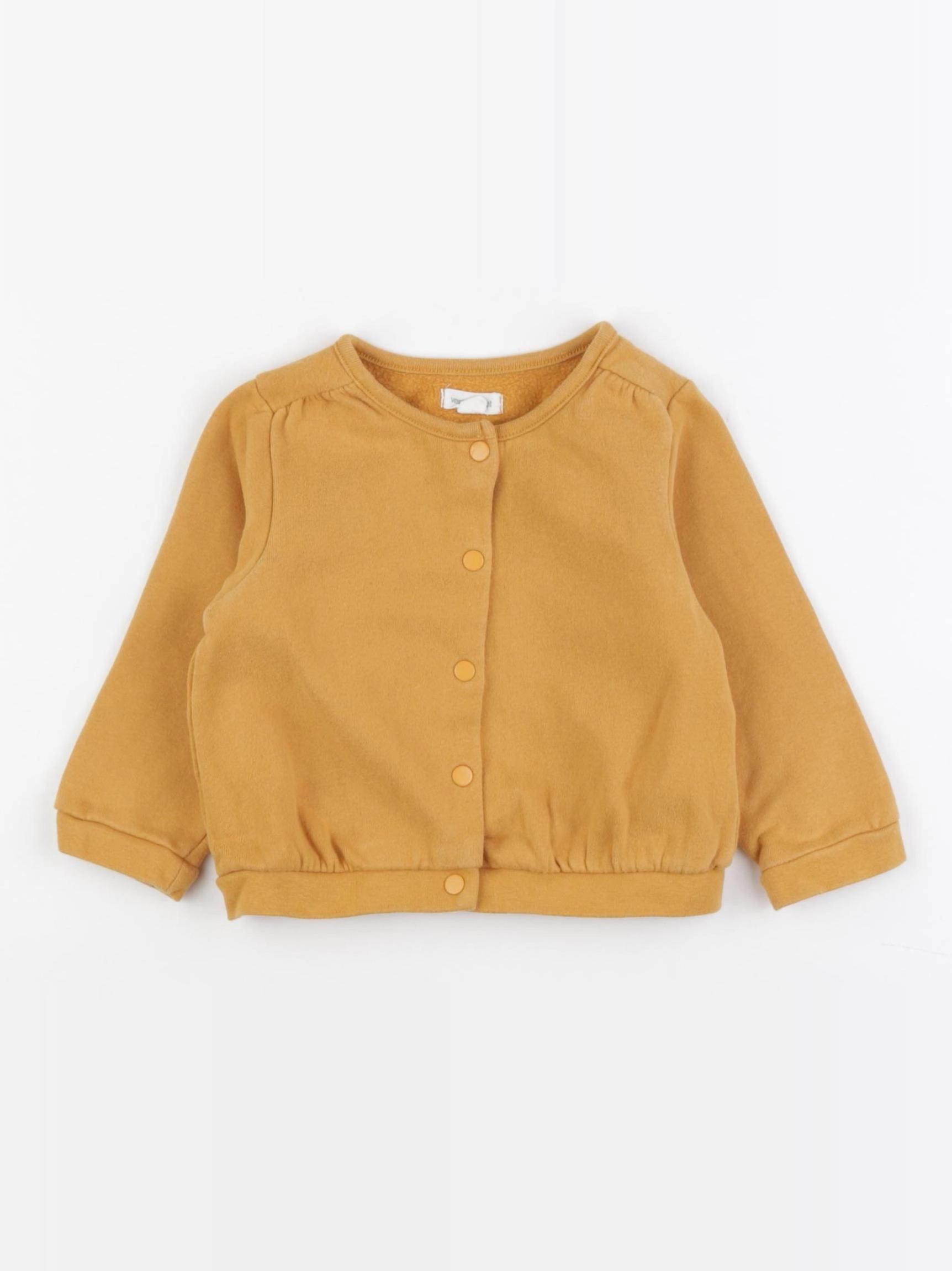 Vertbaudet - sweat jaune - 18 mois
