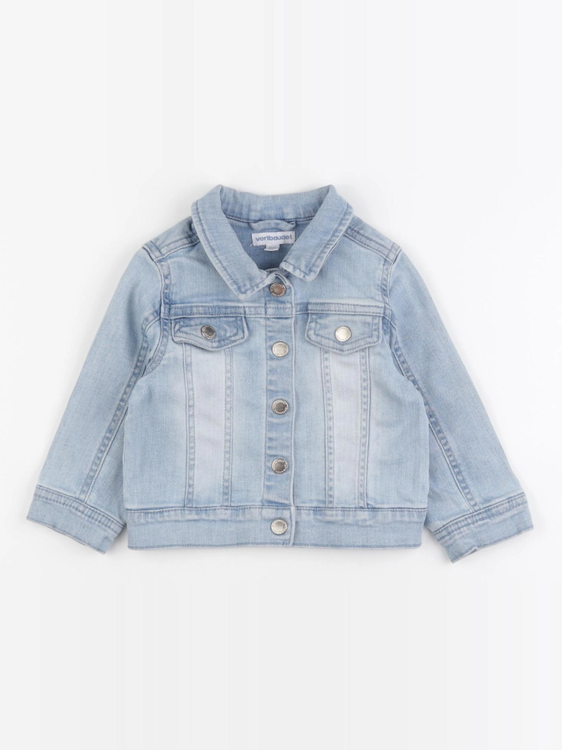 Vertbaudet - veste imprimé au dos bleu - 18 mois