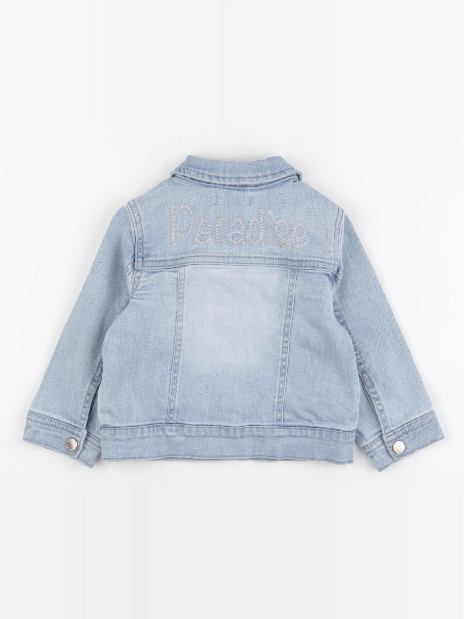 Vertbaudet - veste imprimé au dos bleu - 18 mois