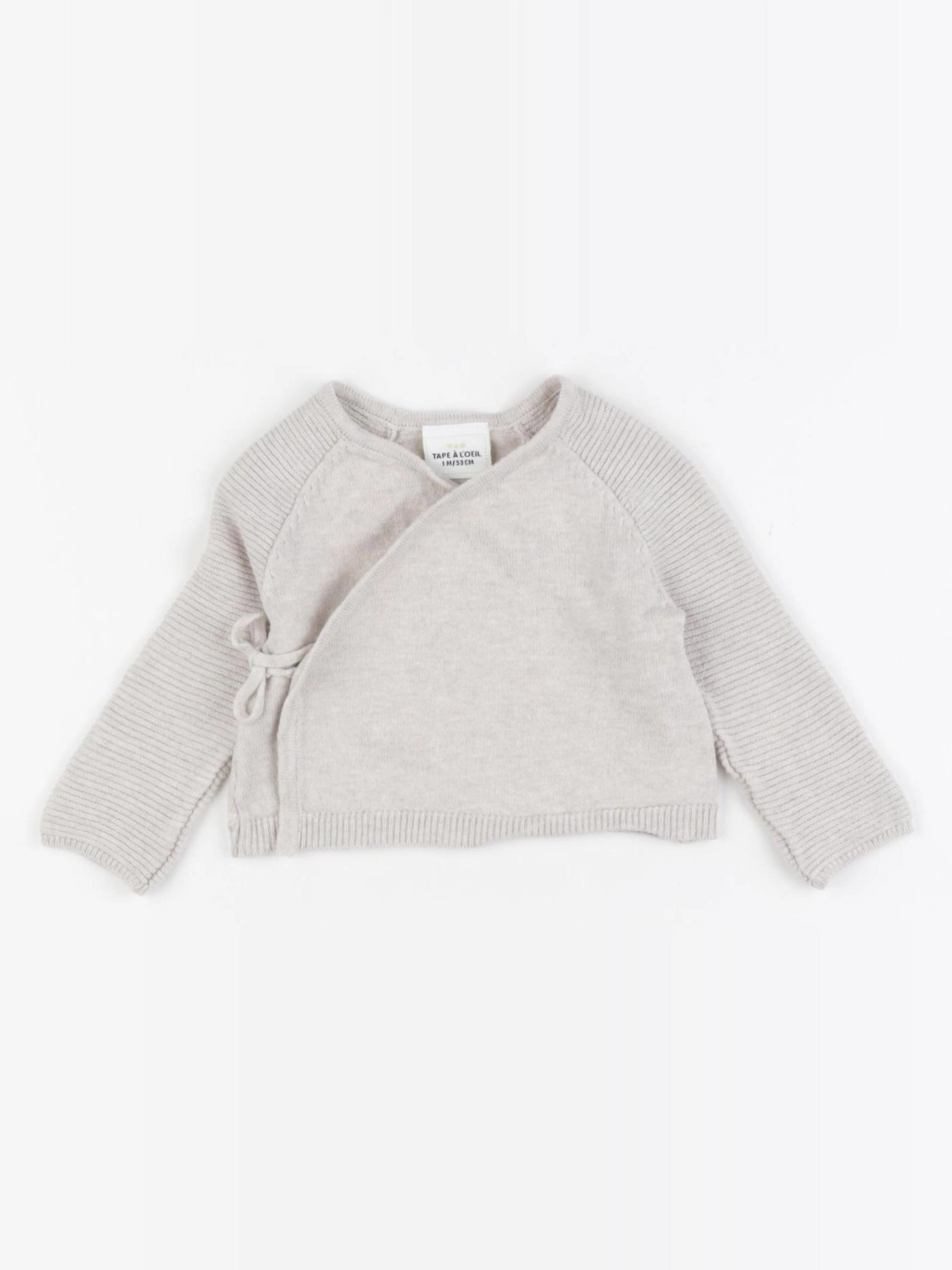 Tape à l'oeil - gilet beige - 1 mois