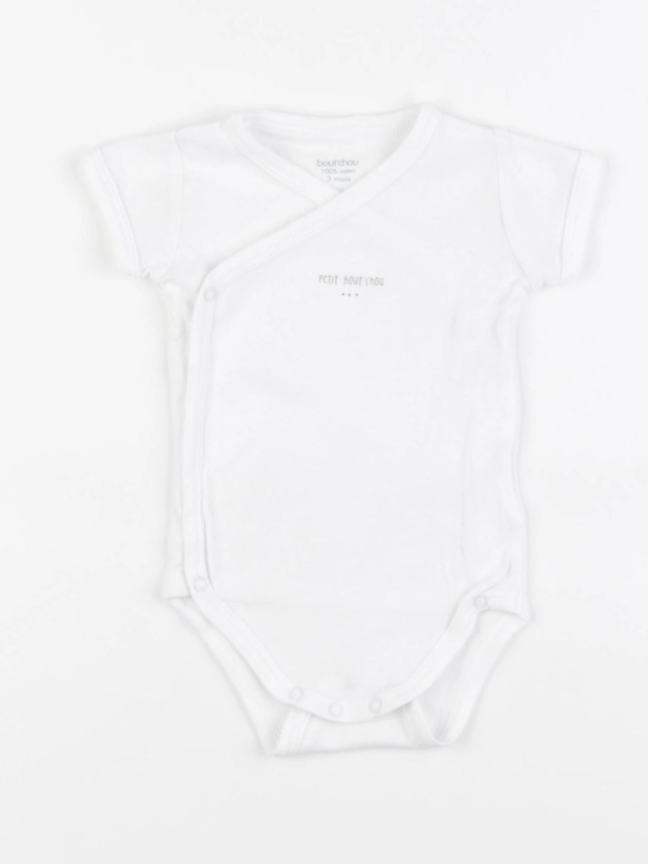 Boutchou - body blanc - 3 mois