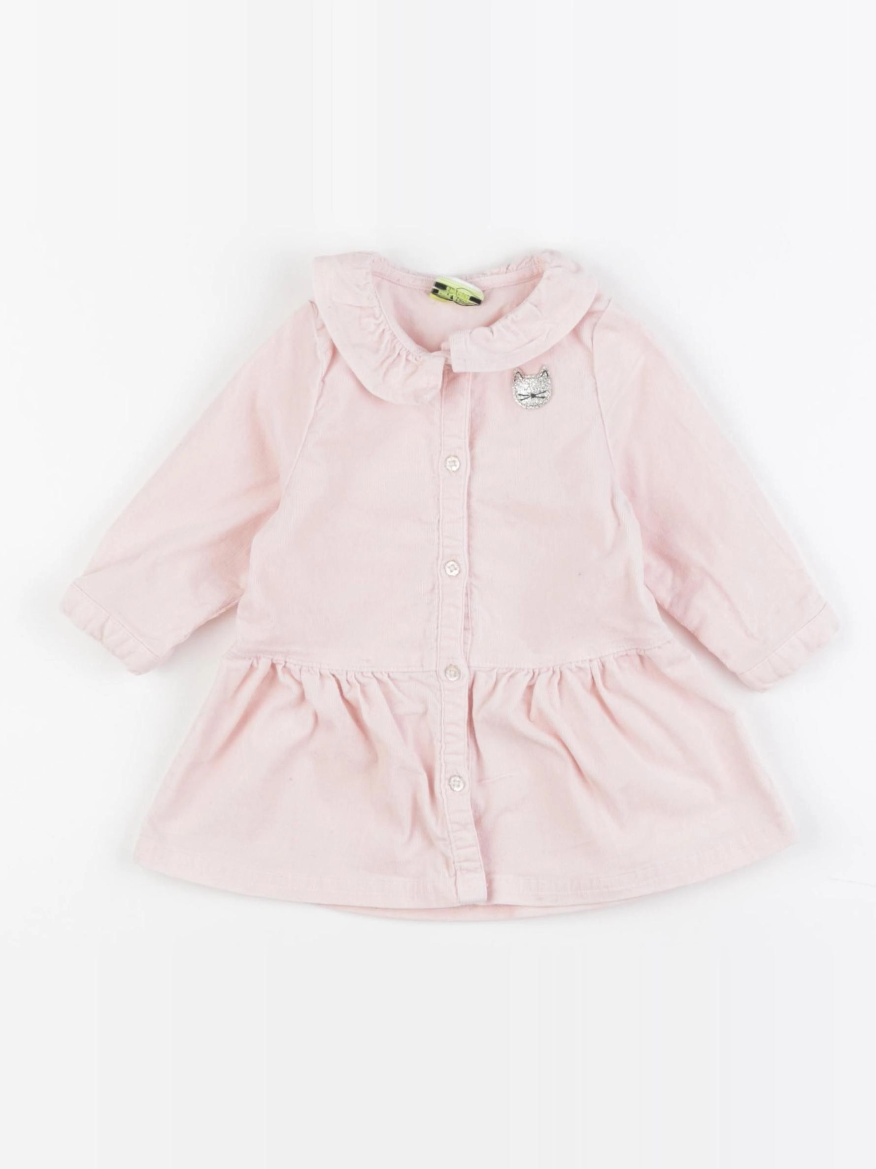 Tape à l'oeil - robe rose, argent - 6 mois